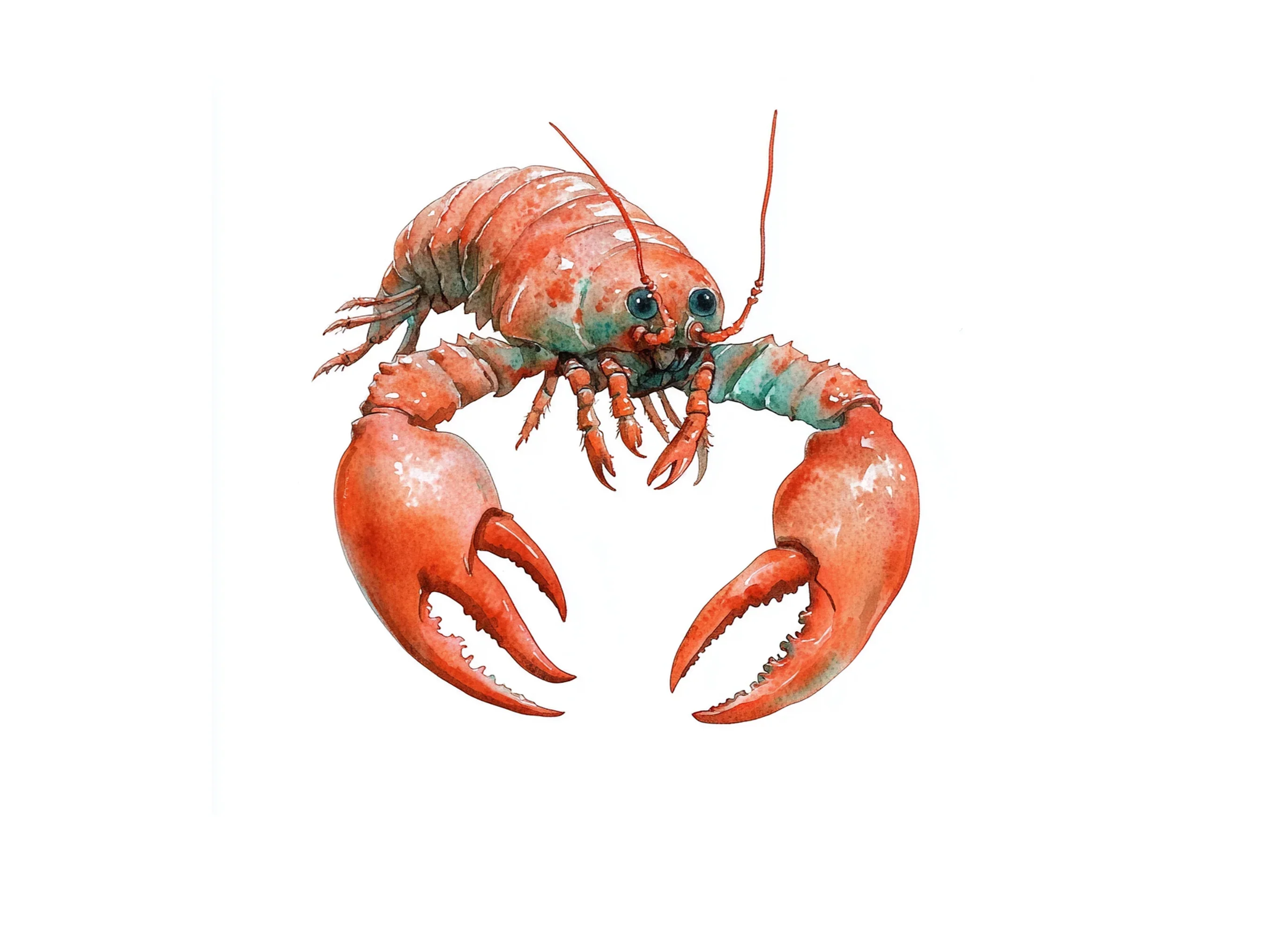Realistic Red Crawfish Clipart Bundle - Image 3