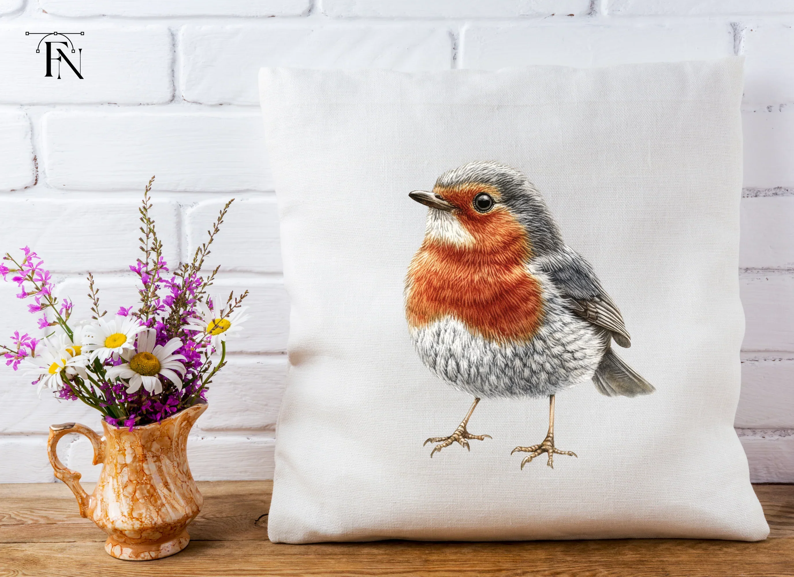 Realistic Robin Bird Clipart Bundle - Image 5