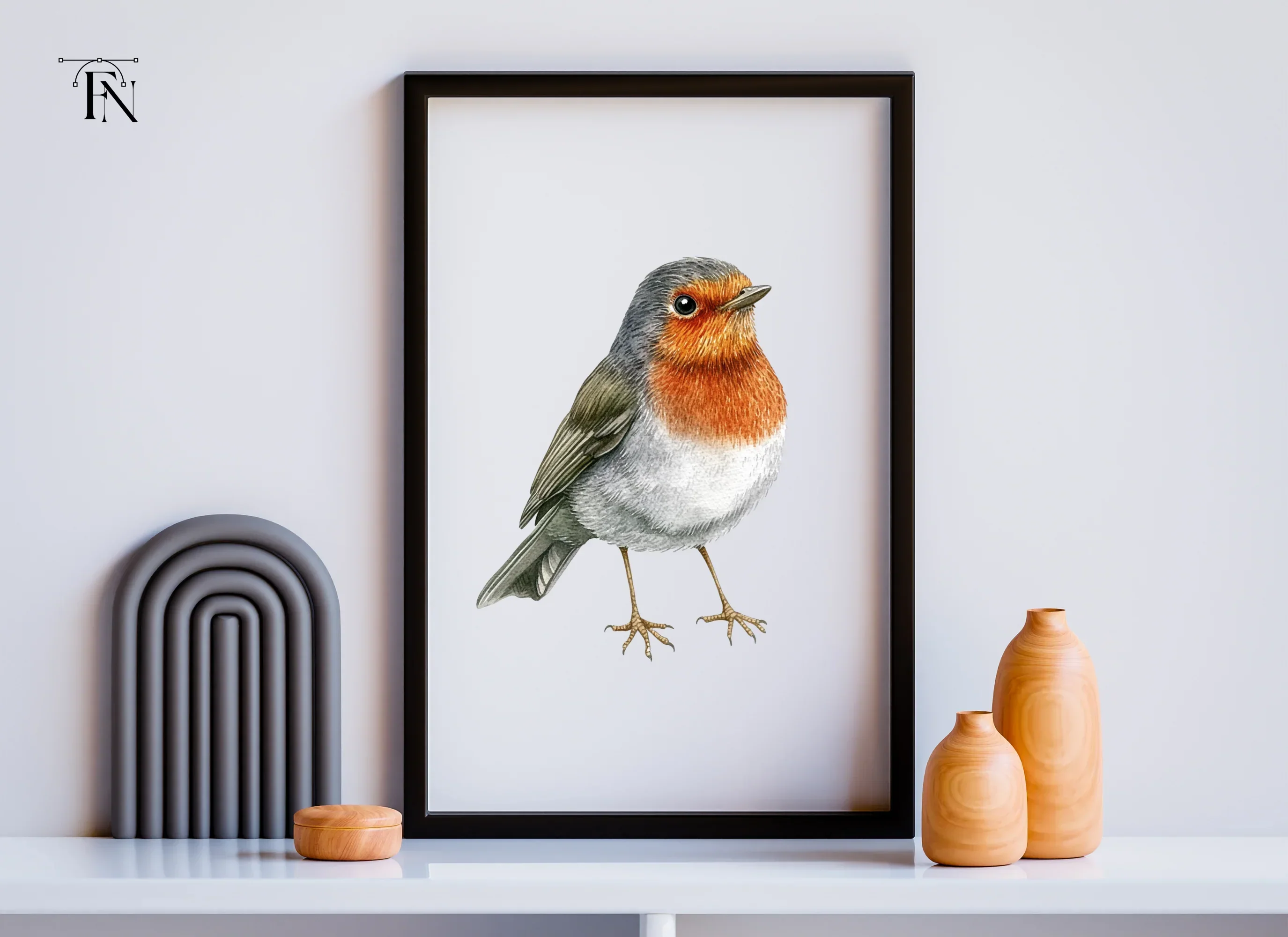 Realistic Robin Bird Clipart Bundle - Image 6