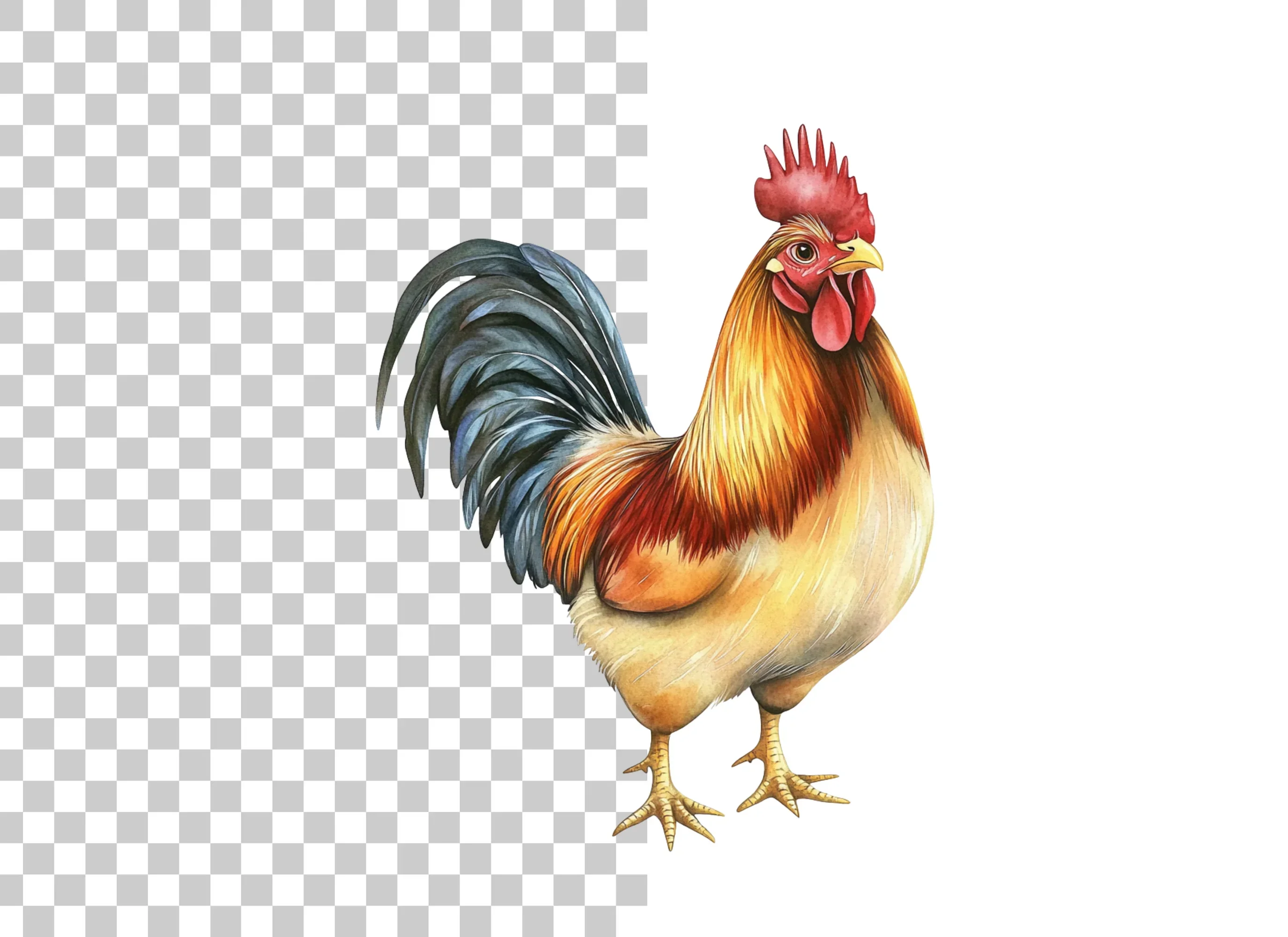 Realistic Rooster Clipart Bundle - Image 2
