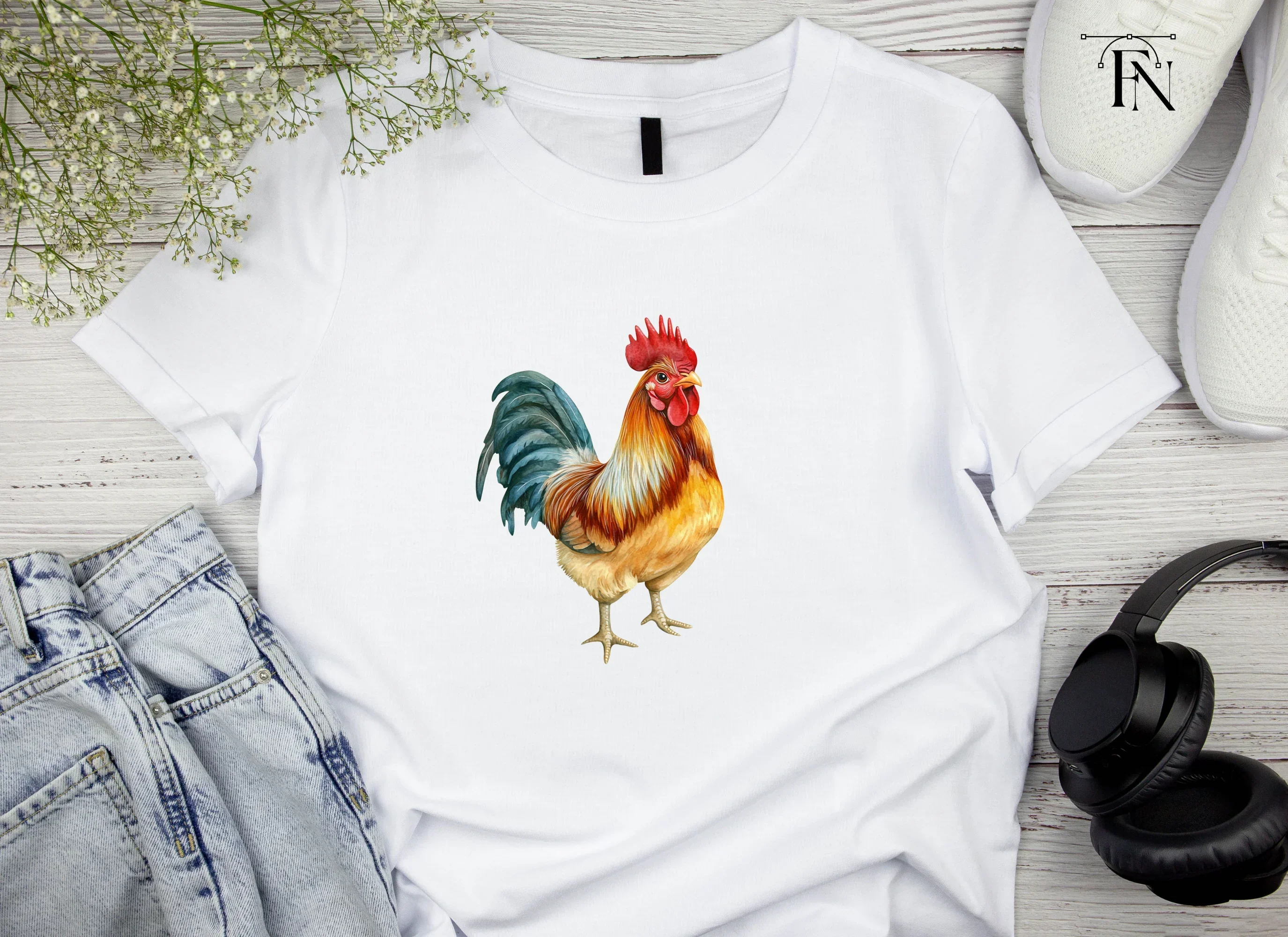 Realistic Rooster Clipart Bundle - Image 4