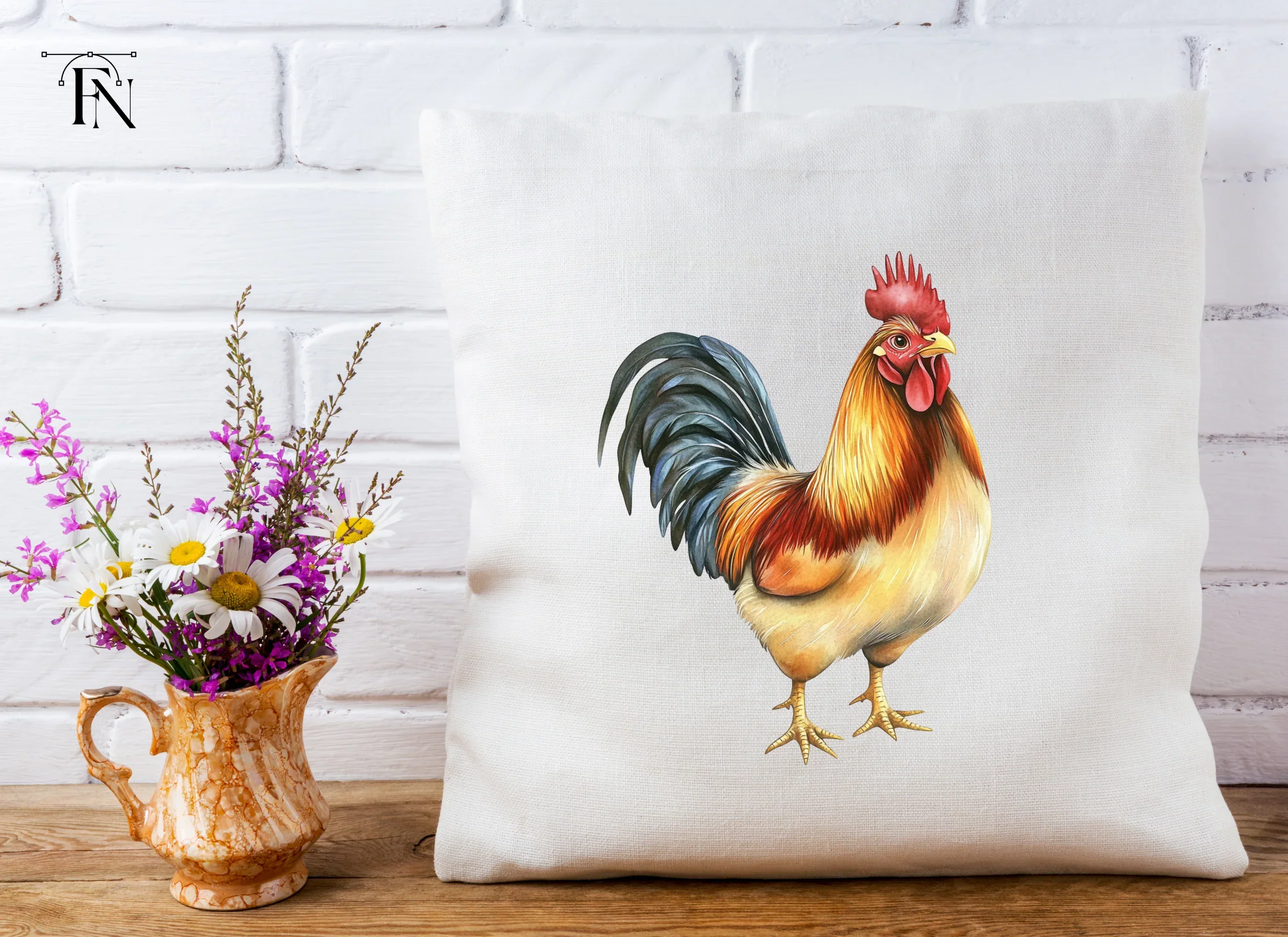 Realistic Rooster Clipart Bundle - Image 5