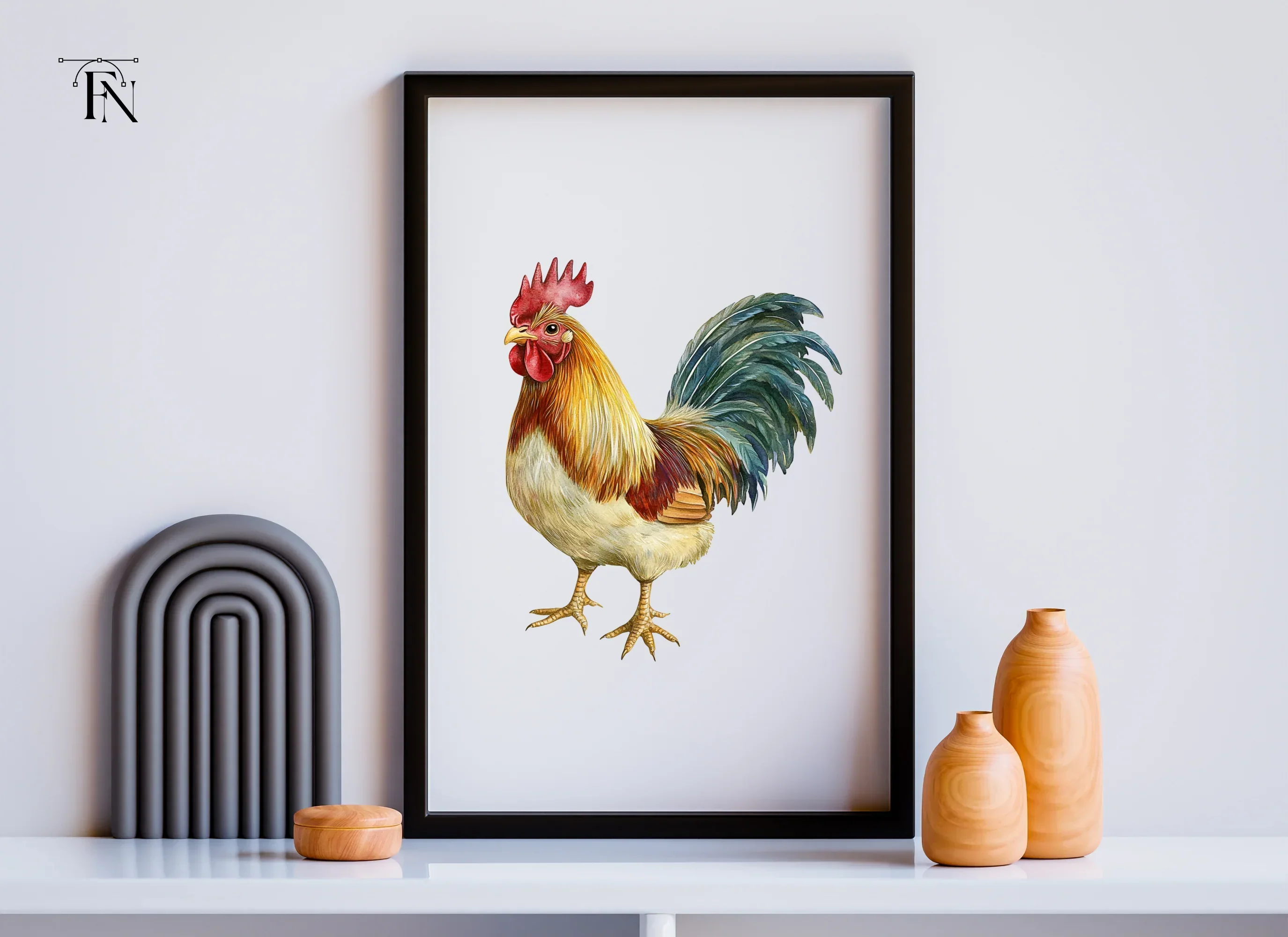 Realistic Rooster Clipart Bundle - Image 6