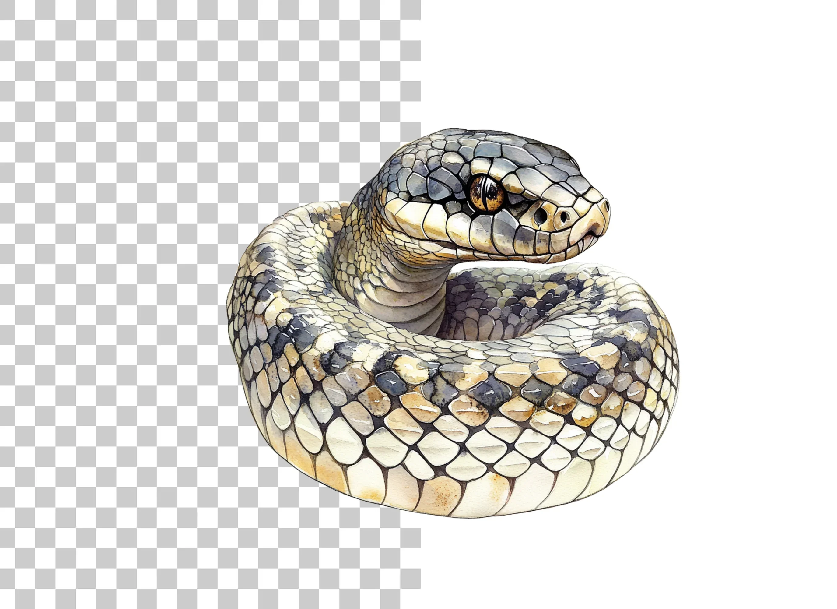 Realistic Snake Illustration Clipart Bundle - Image 3
