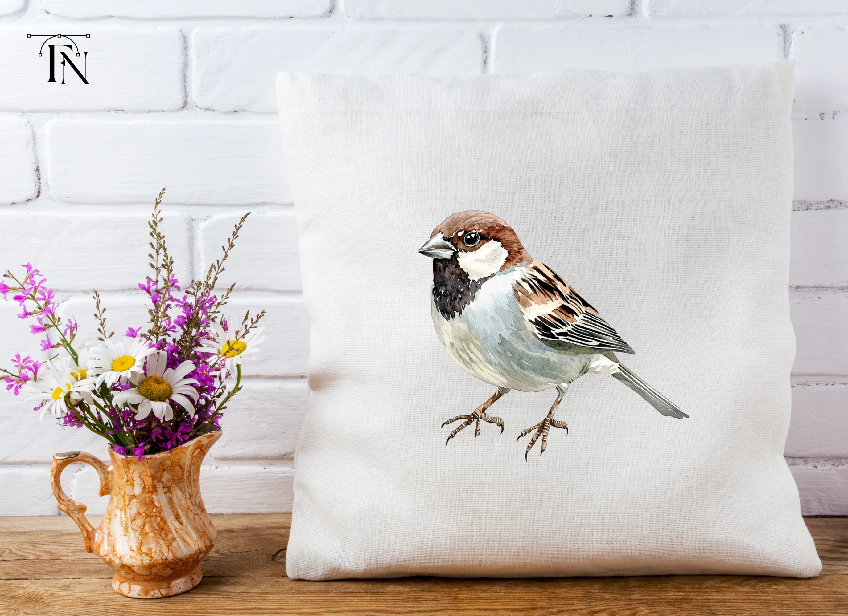 Realistic Sparrow Bird Clipart Bundle - Image 5
