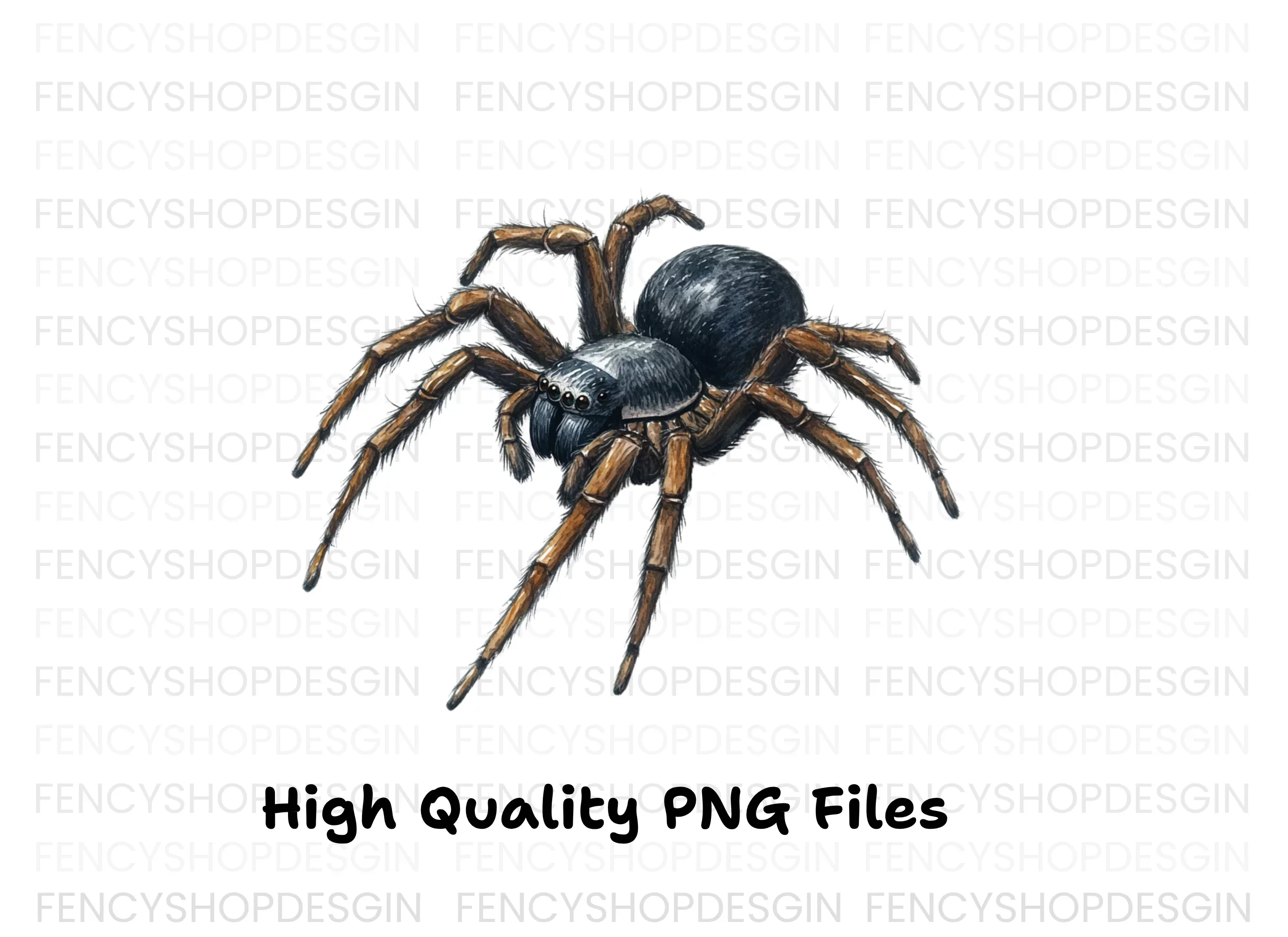 Realistic Spider Clipart Bundle - Image 3