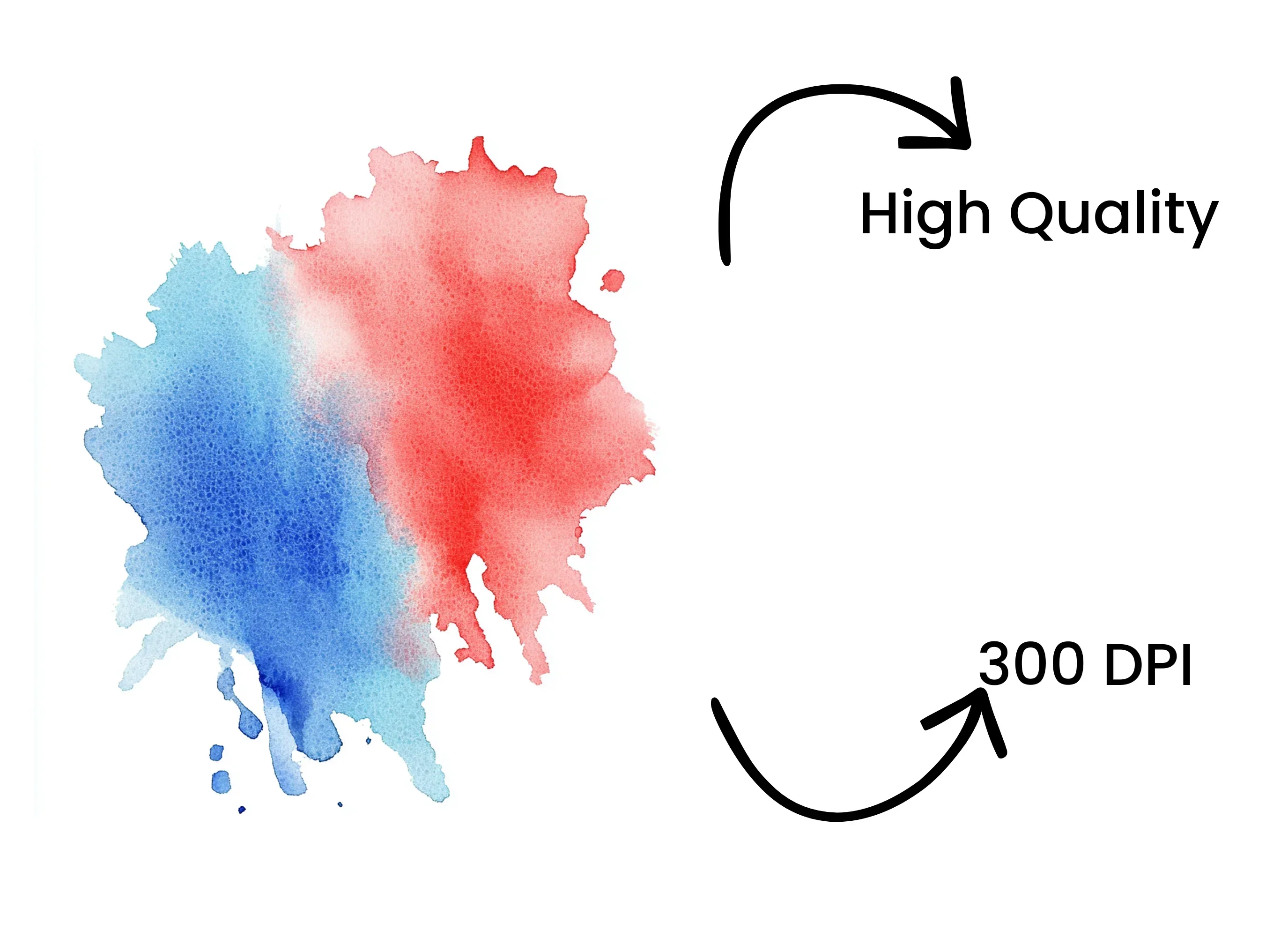 Red and Blue Splash Clipart Bundle - Image 4