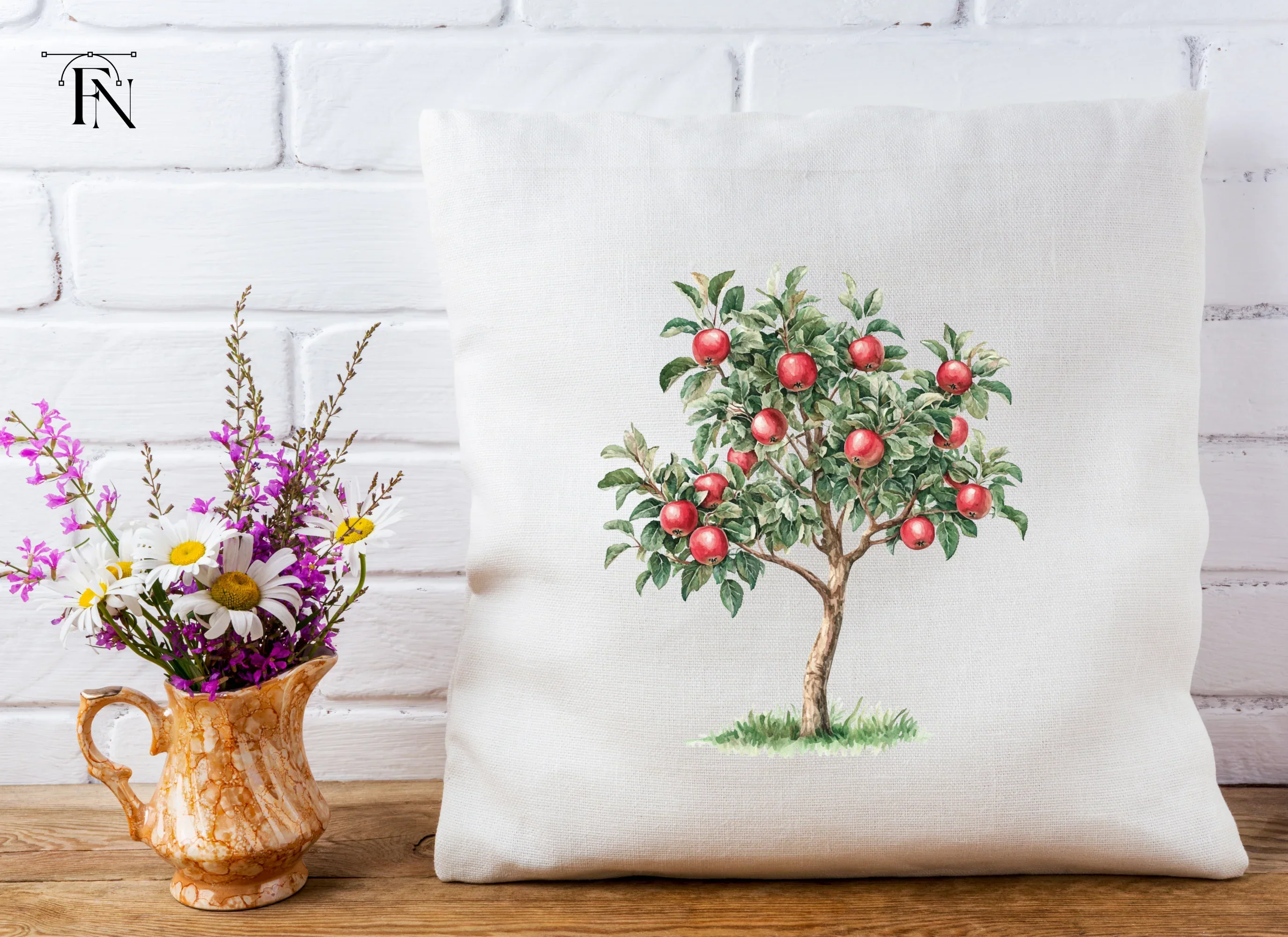 Red Apple Orchard Clipart Bundle - Image 5