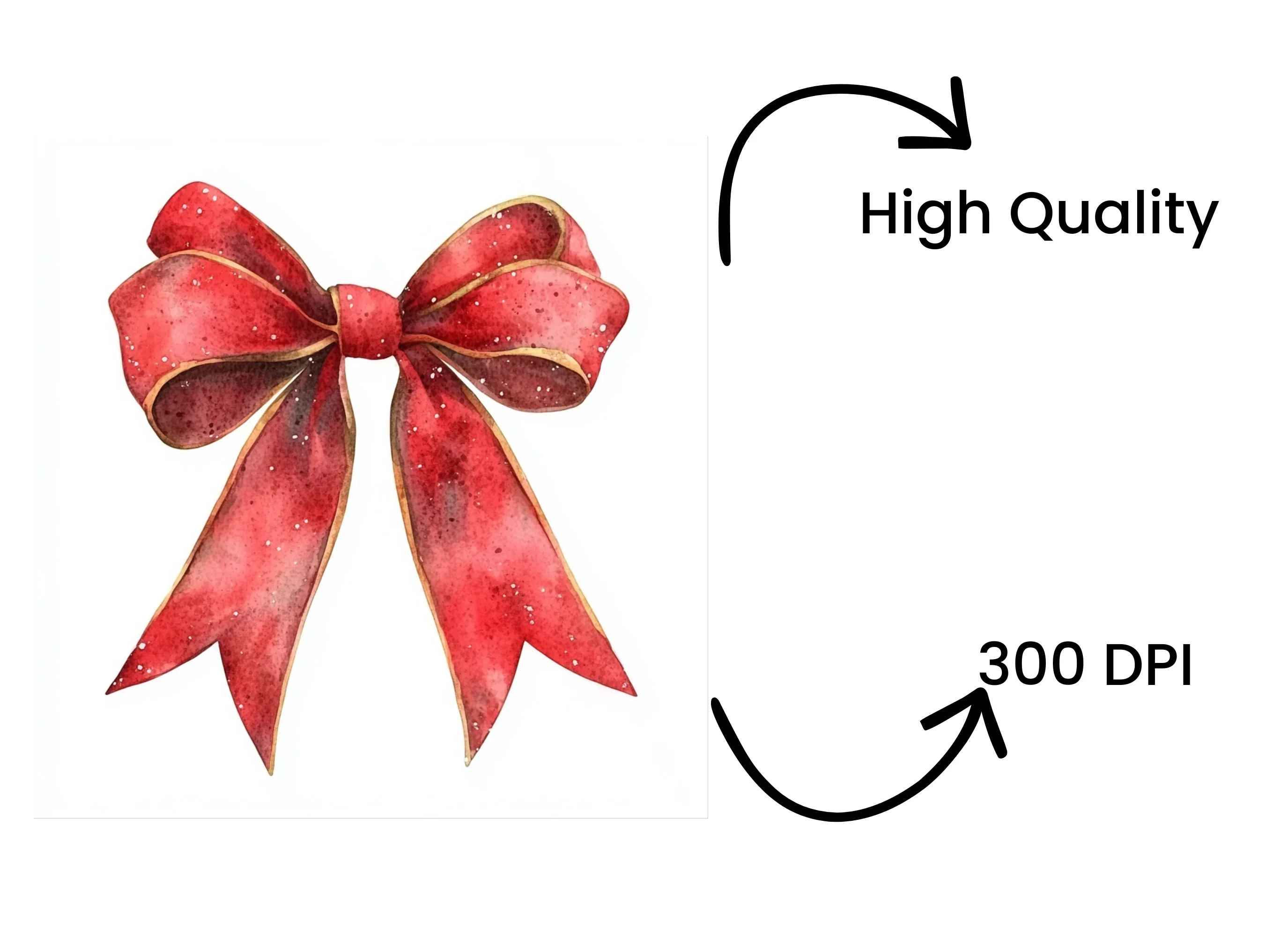 Red Bows Clipart Bundle - Image 4