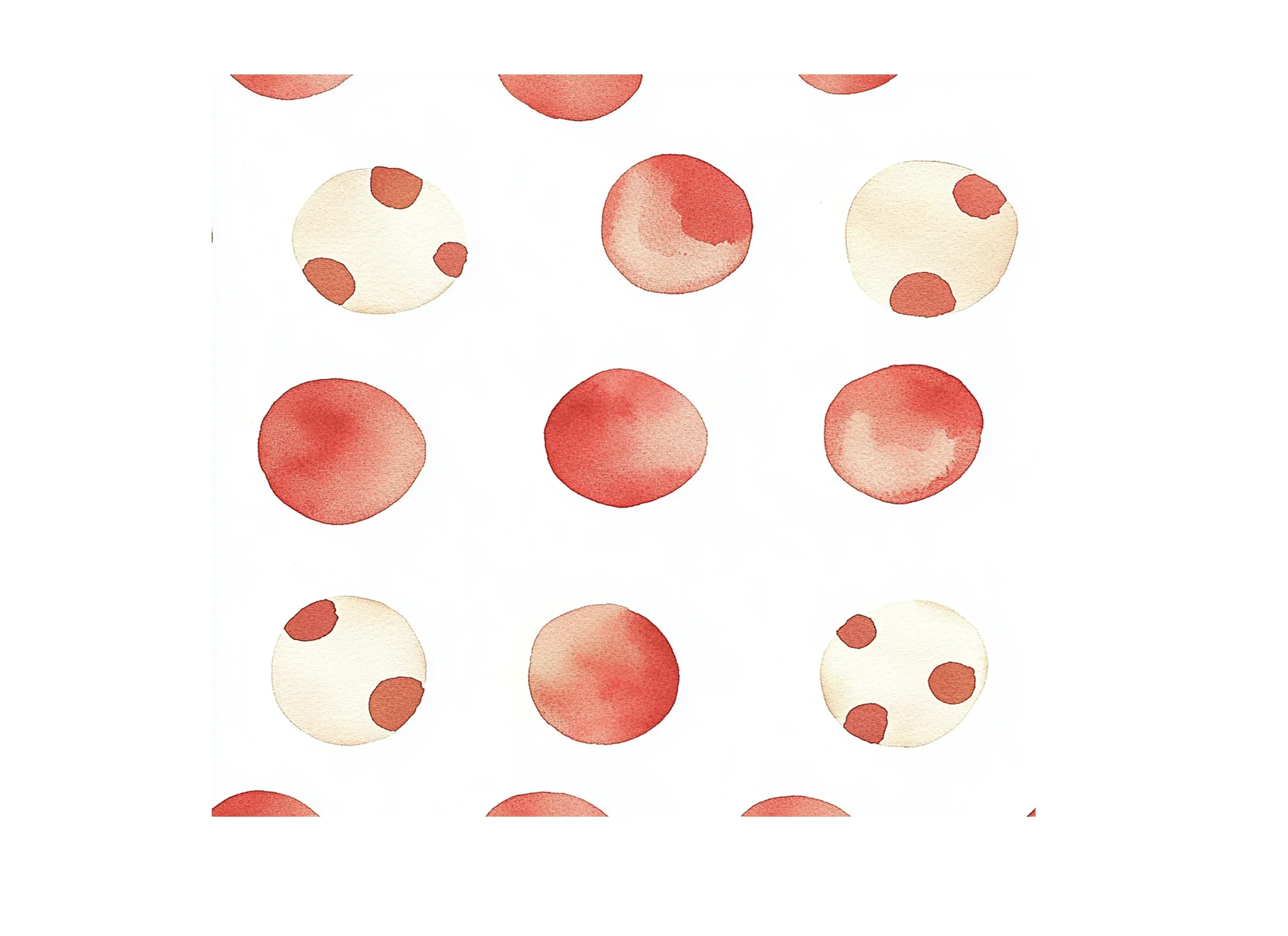 Red Brown Dot Clipart Bundle - Image 3