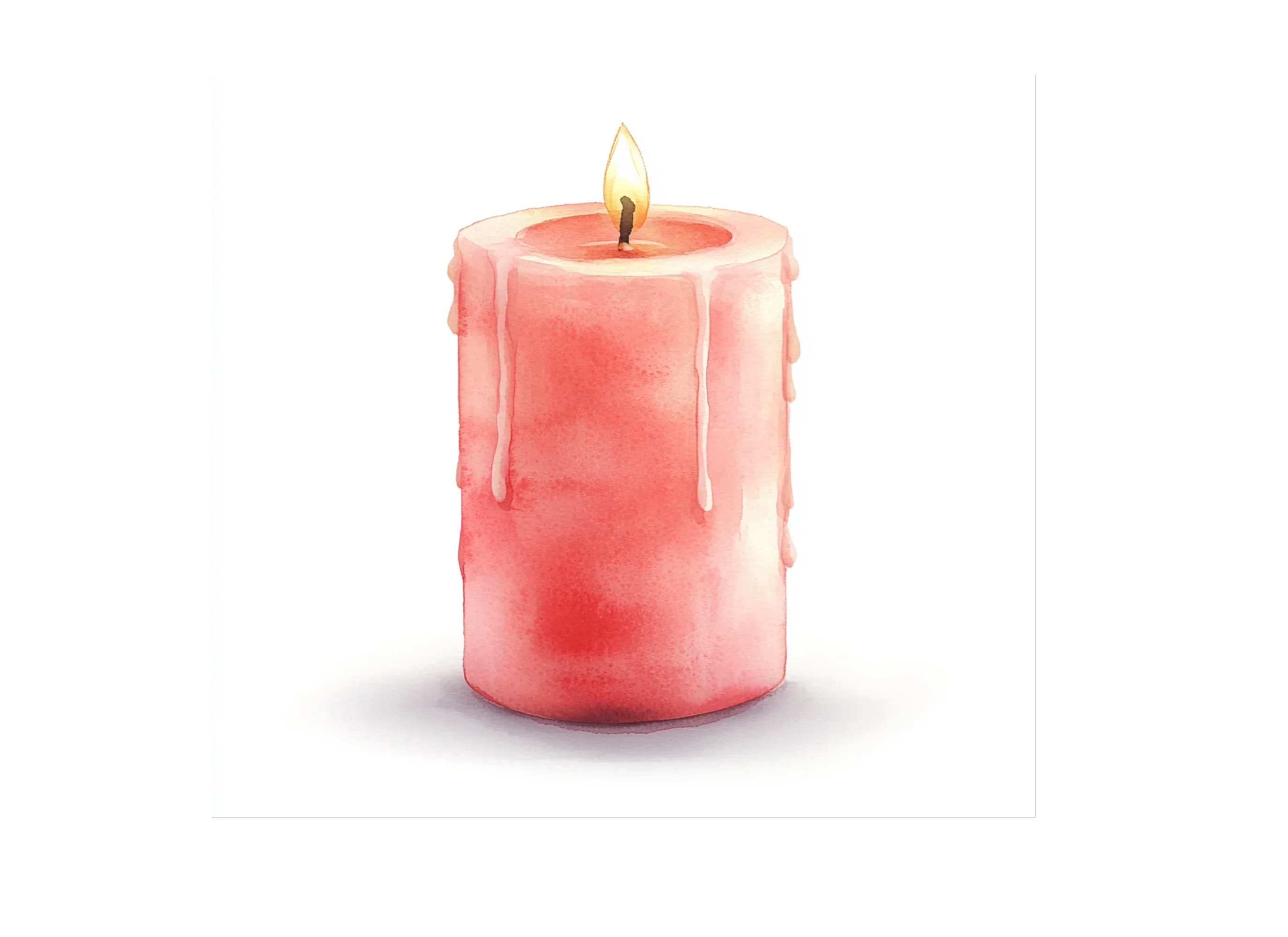 Red Christmas Candles Clipart Bundle - Image 3