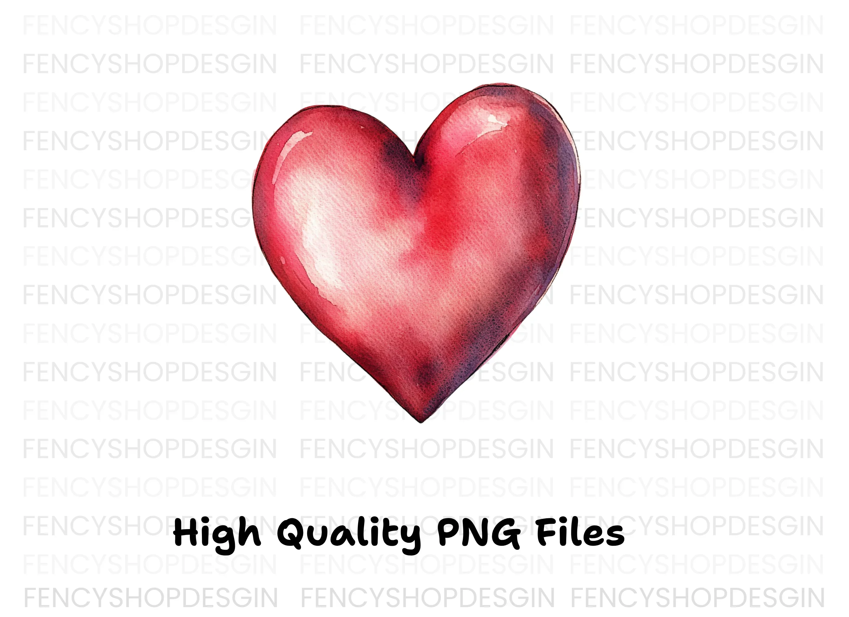 Red Hearts Clipart Bundle - Image 3