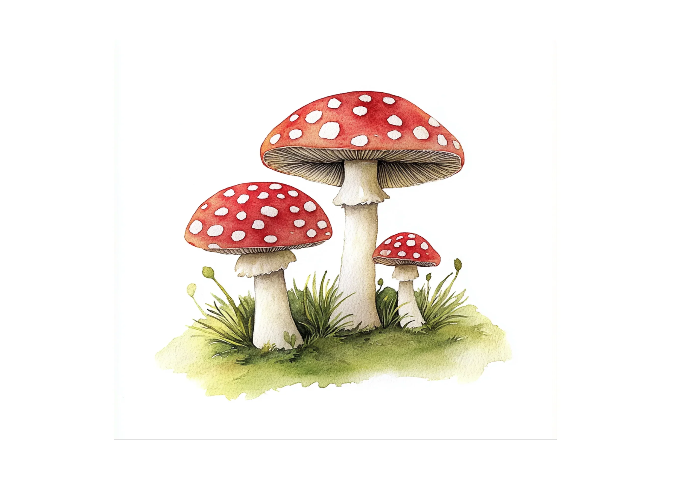 Red Mushroom Clipart Bundle - Image 3
