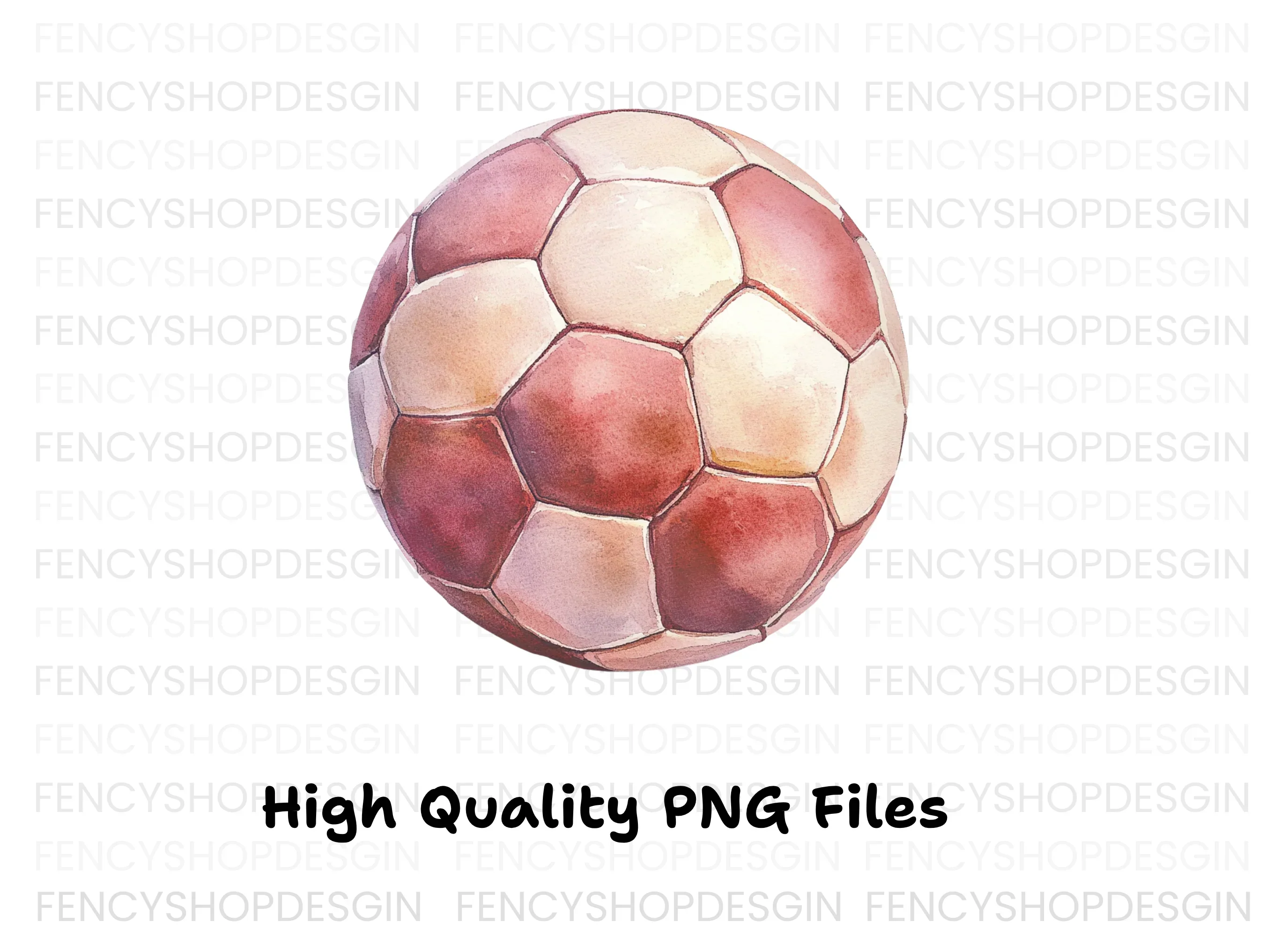 Red Soccer Ball Clipart Bundle - Image 2