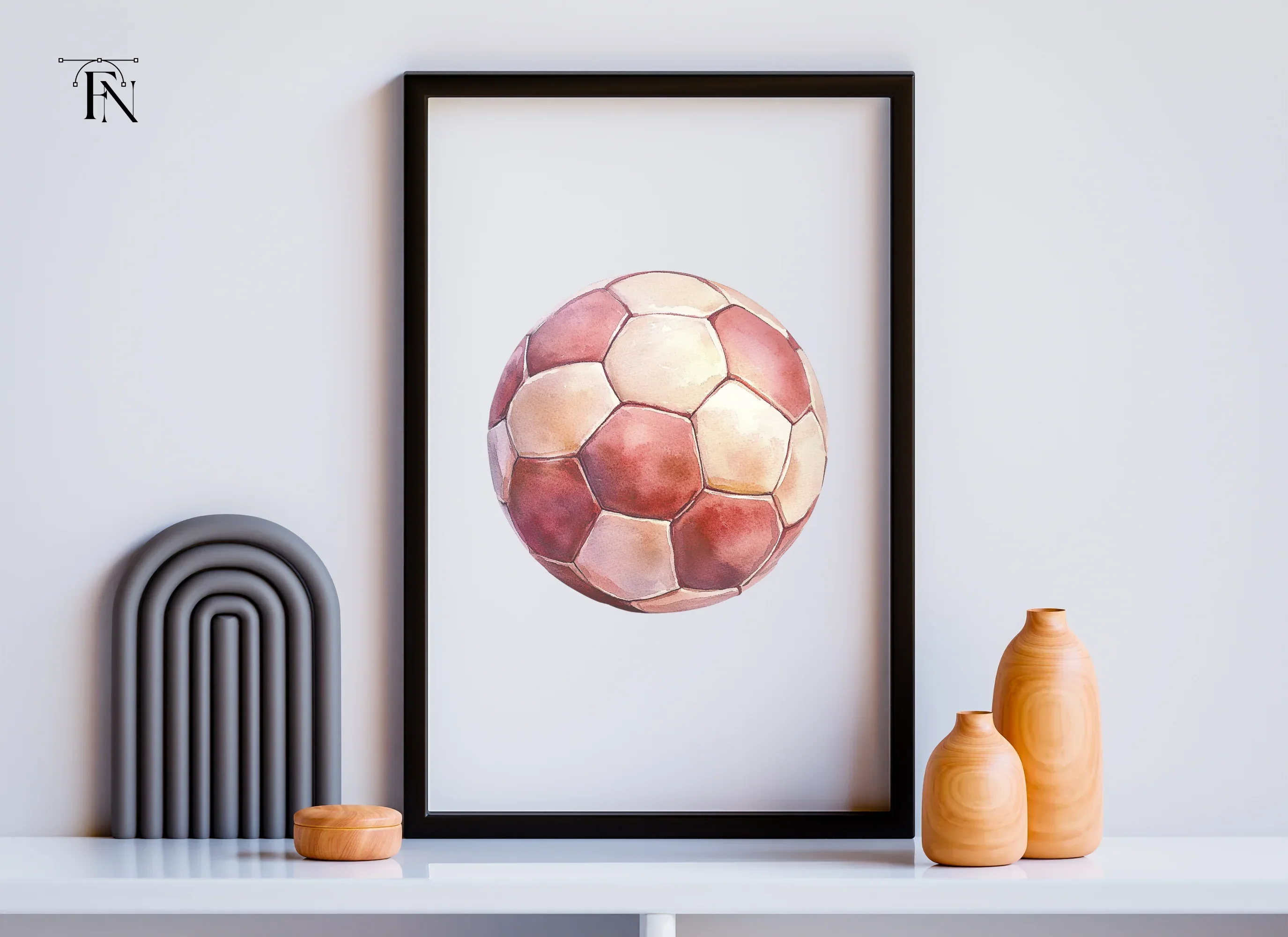 Red Soccer Ball Clipart Bundle - Image 4