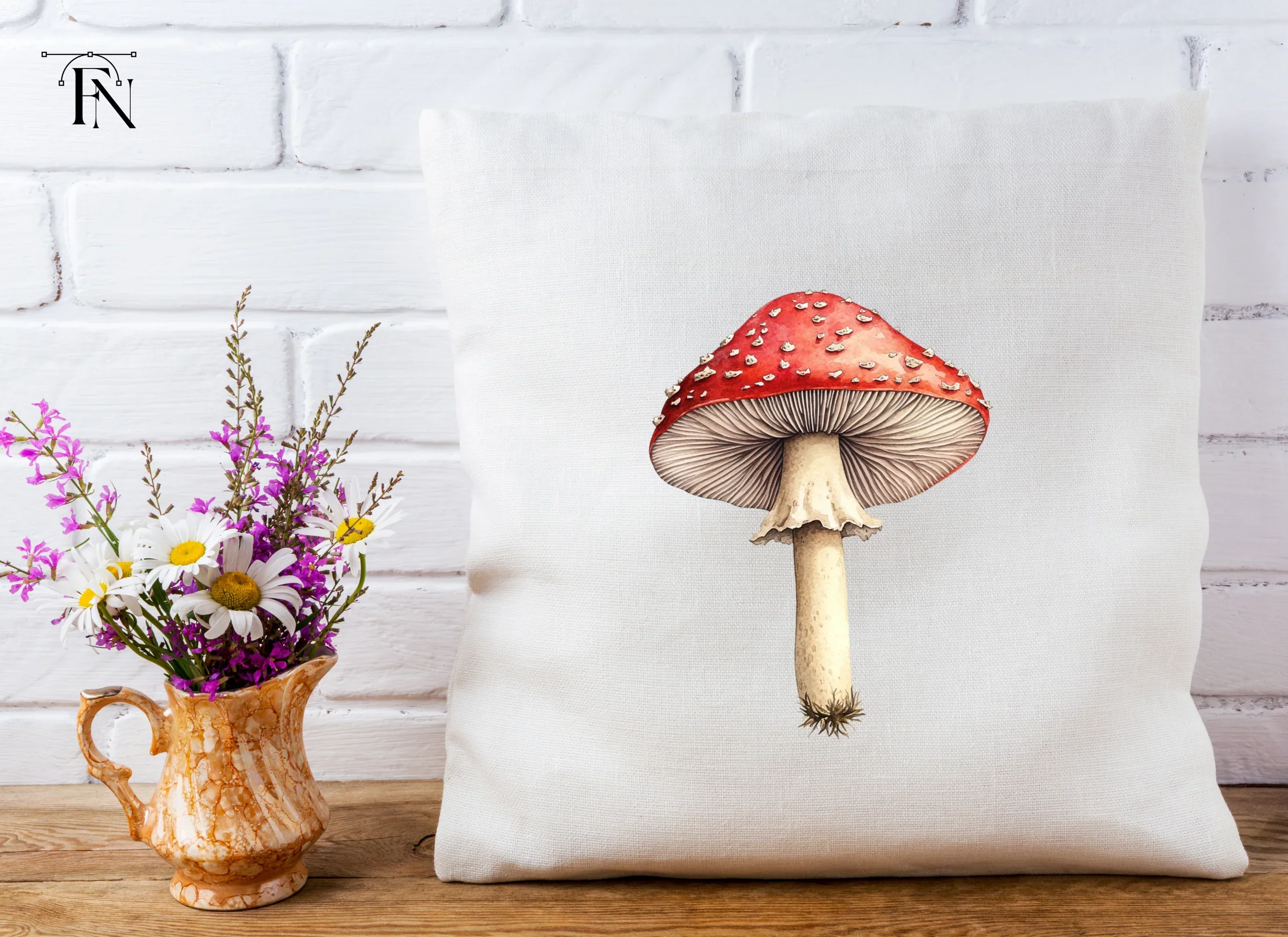 Red Toadstool Mushroom Clipart Bundle - Image 5