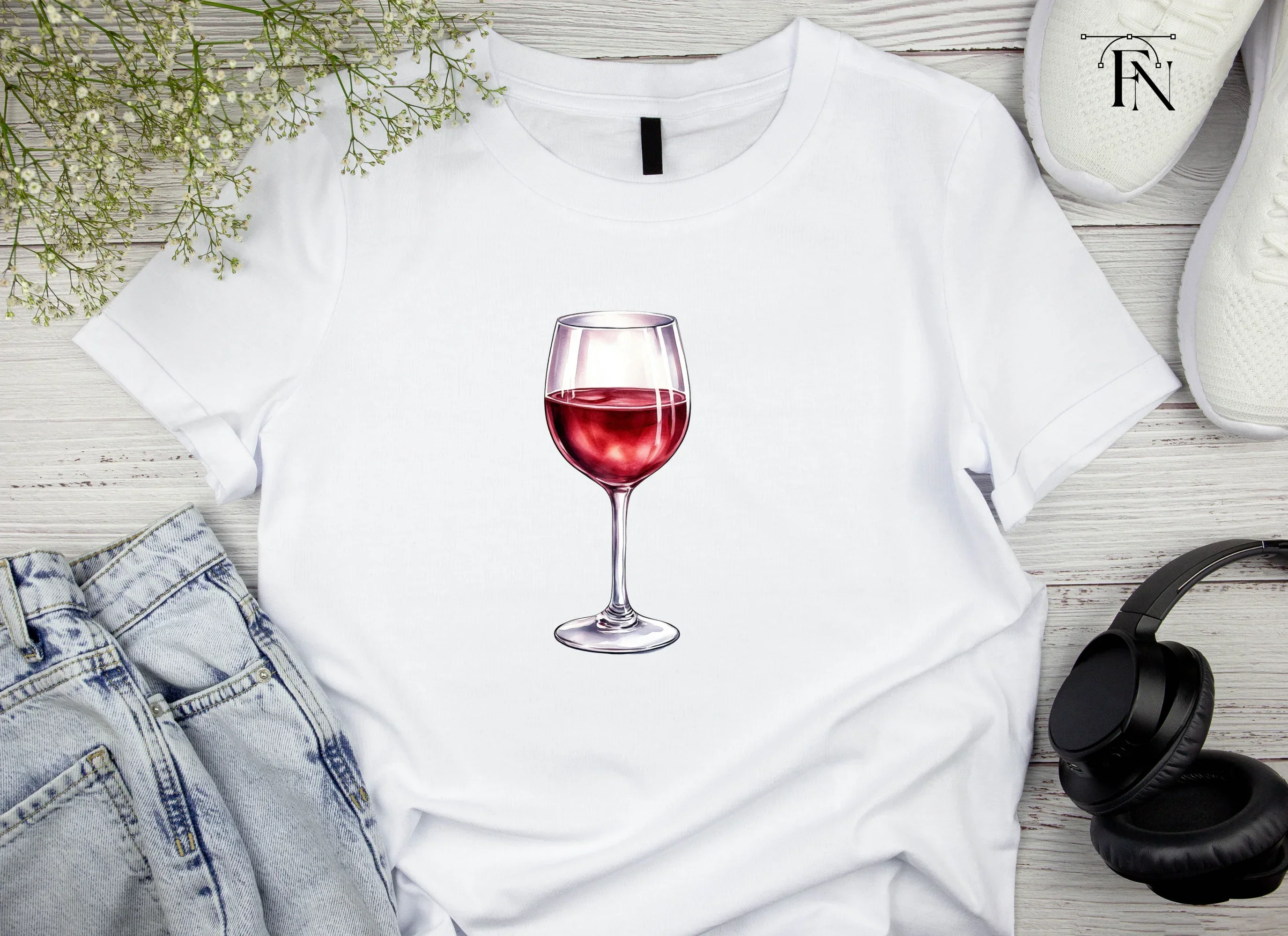 Red Wine Glasses Clipart Bundle - Image 4