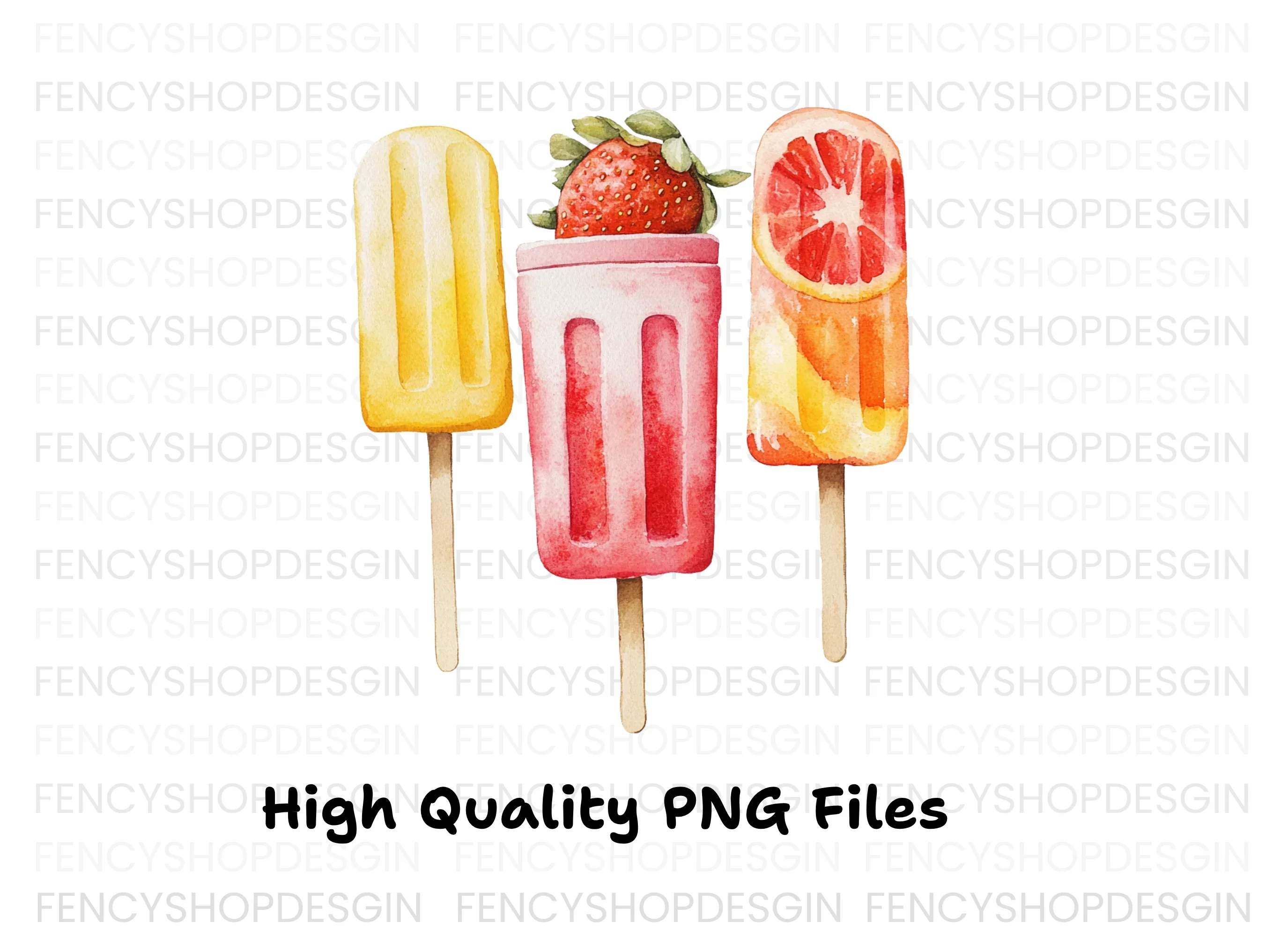 Refreshing Summer Popsicle Clipart Bundle - Image 3