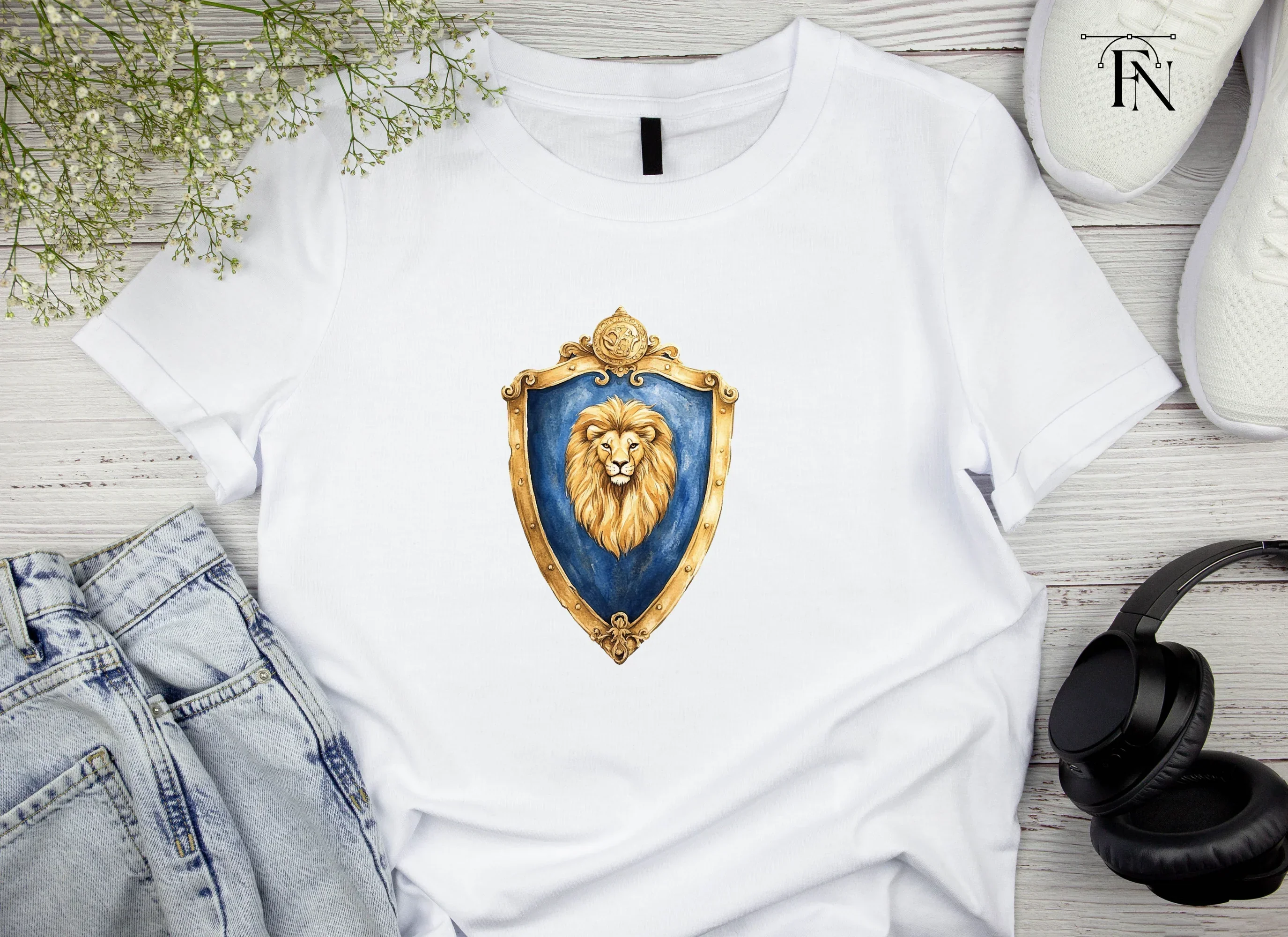 Regal Lion Shields Clipart Bundle - Image 4