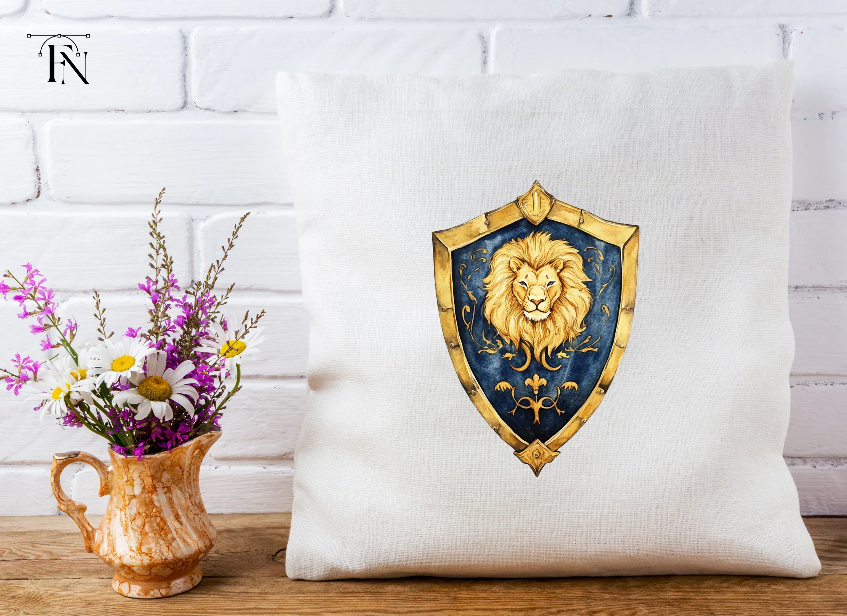 Regal Lion Shields Clipart Bundle - Image 5