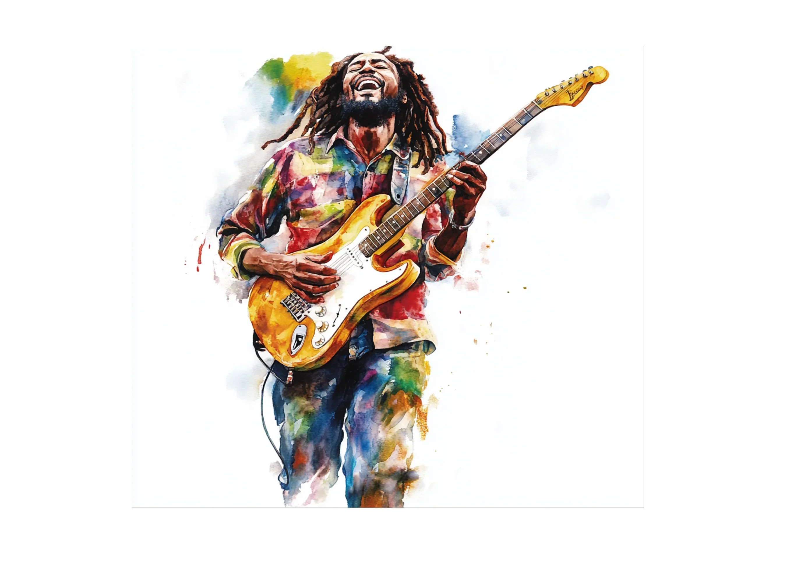 Reggae Guitarists Clipart Bundle - Image 3