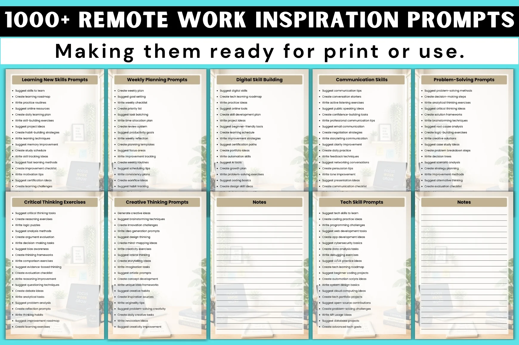 Remote Work Inspiration Prompts - Image 2