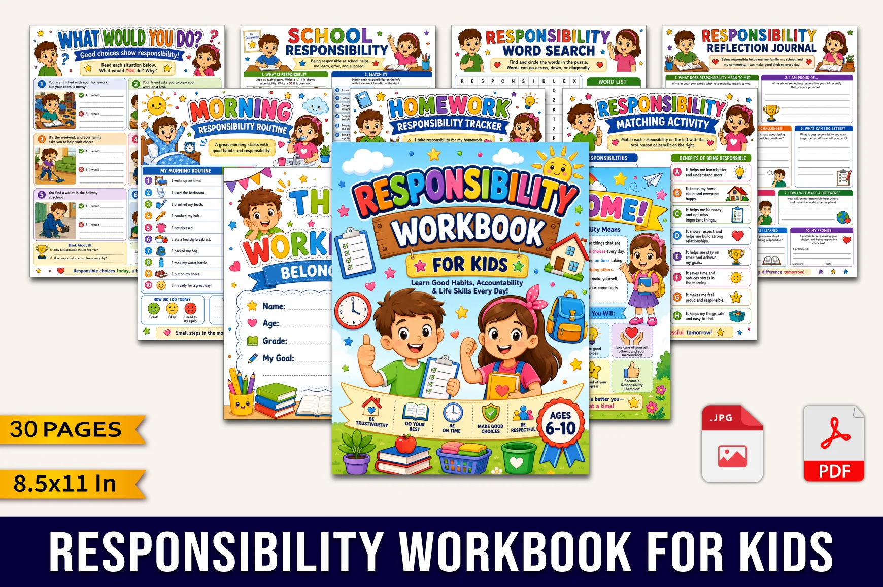 Responsibility For Kids Workbook