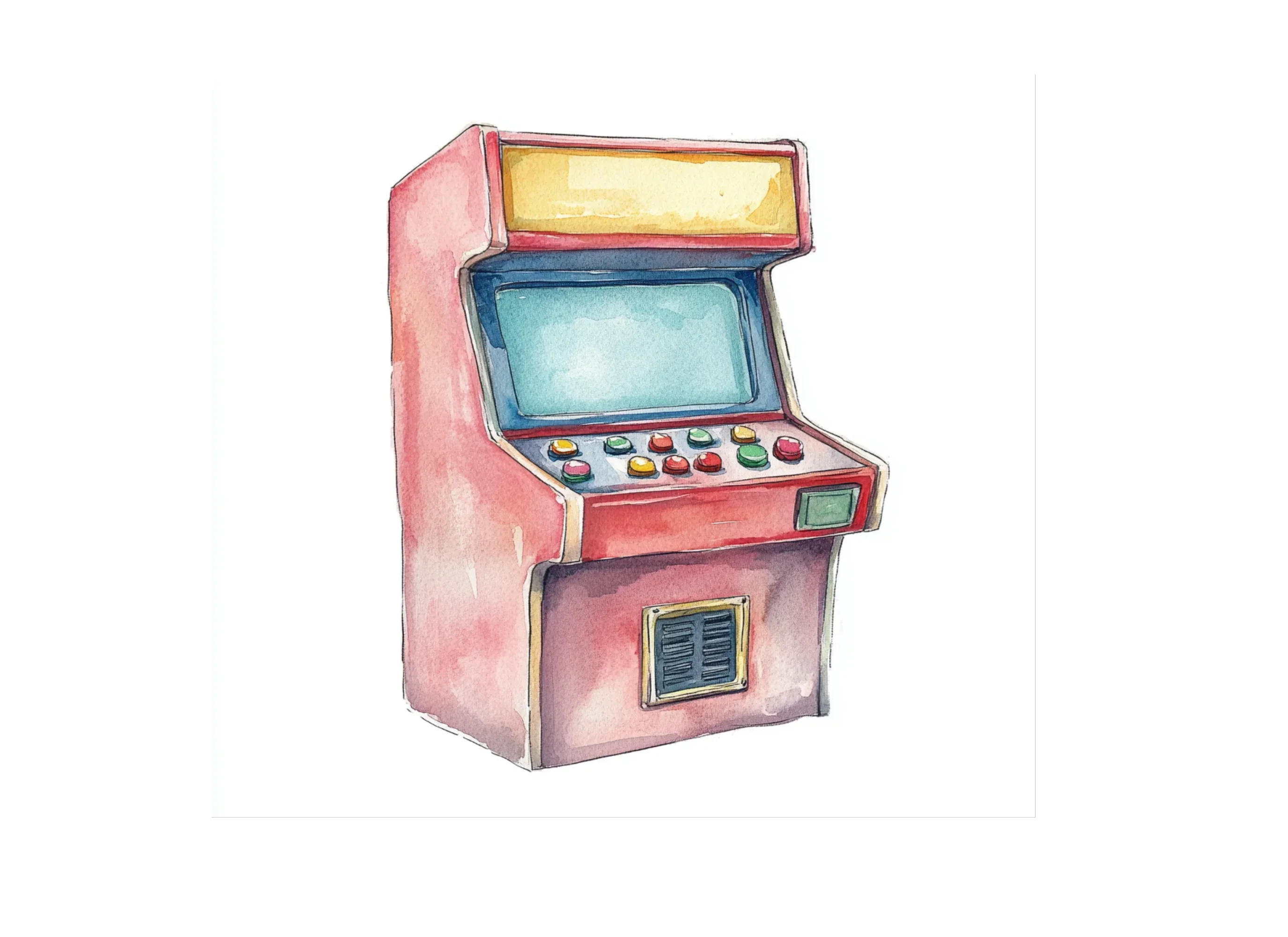 Retro Arcade Machine Clipart Bundle - Image 3