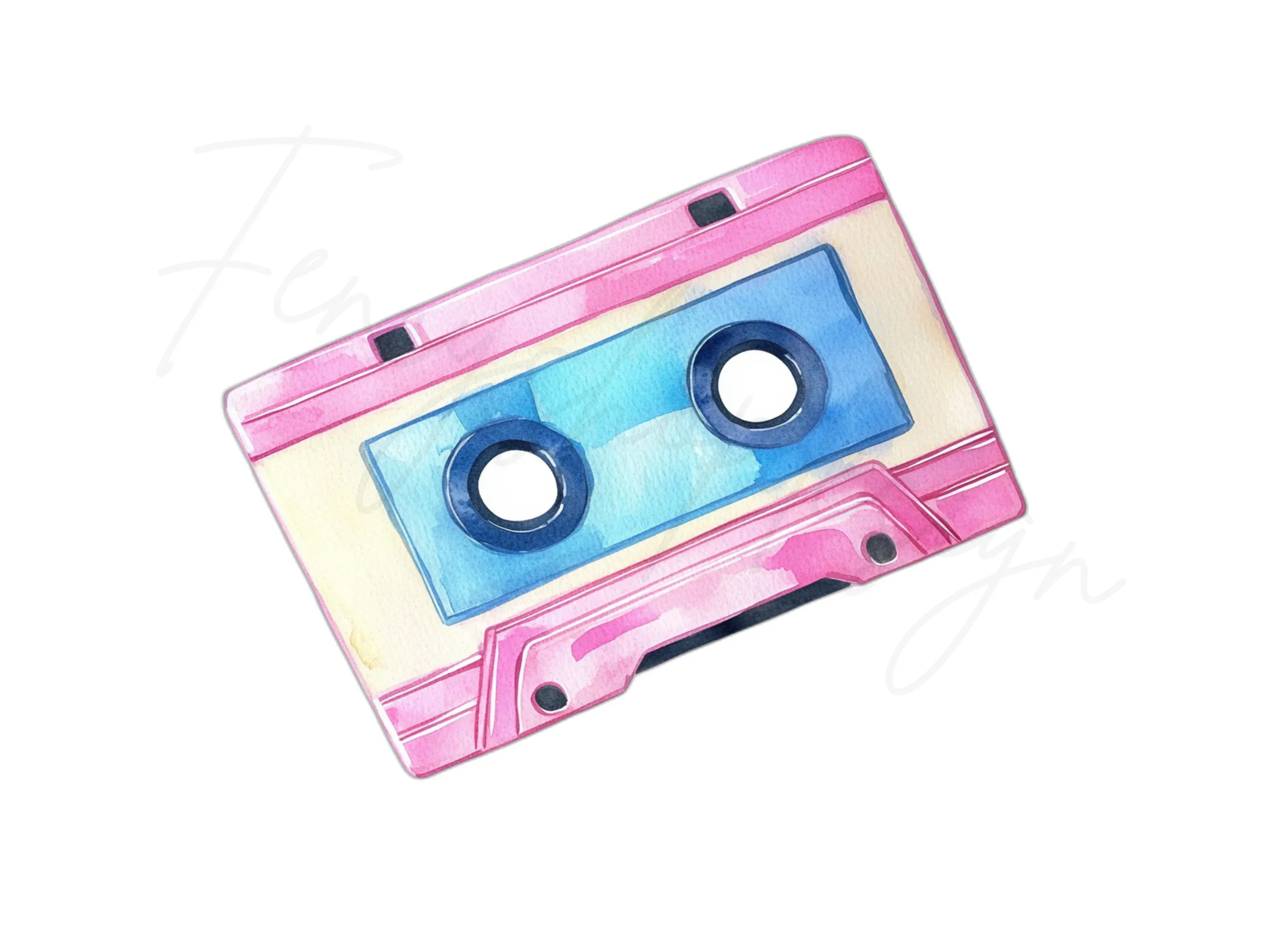 Retro Cassette Tape Clipart Bundle - Image 2