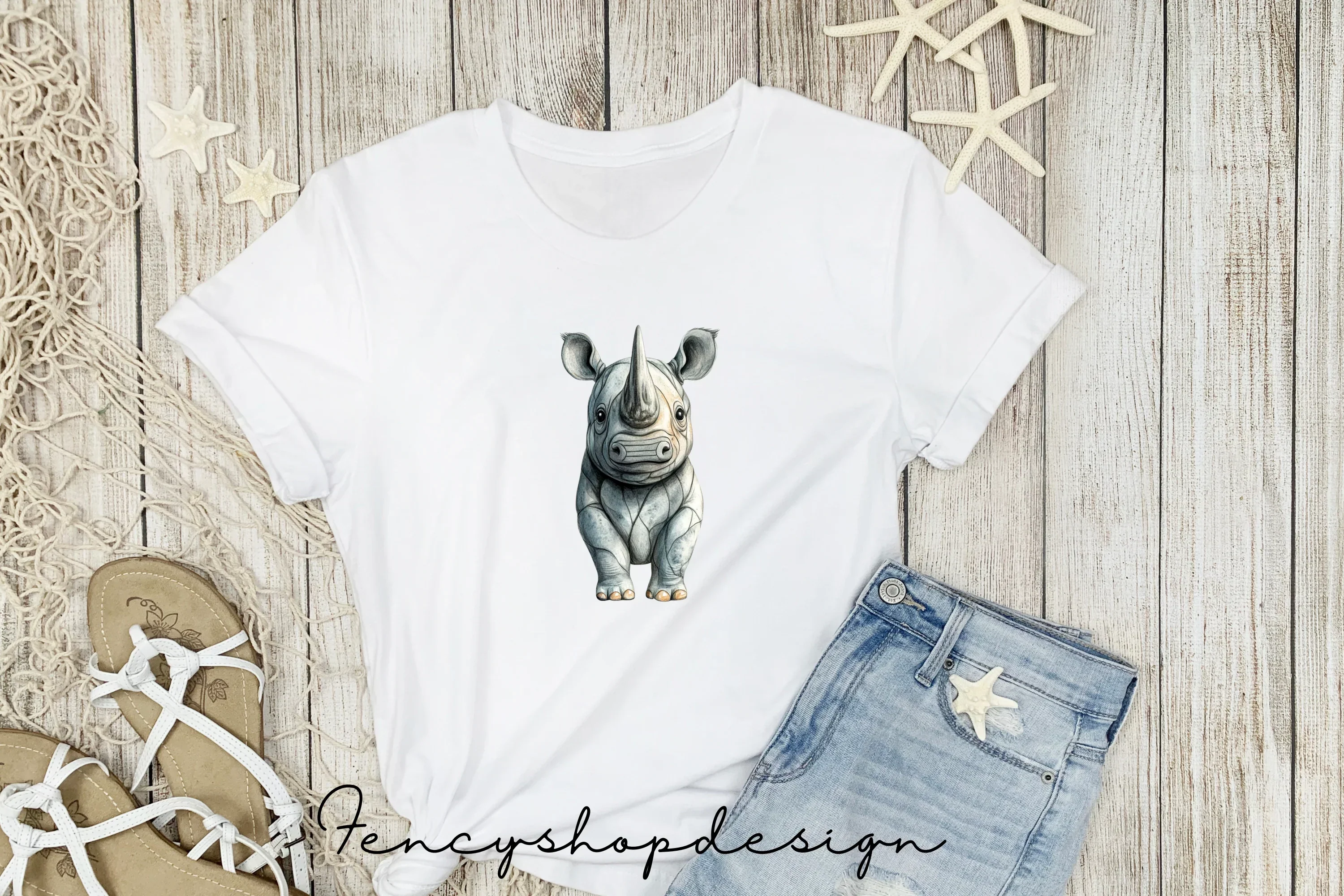 Rhinoceros Clipart Bundle - Image 5