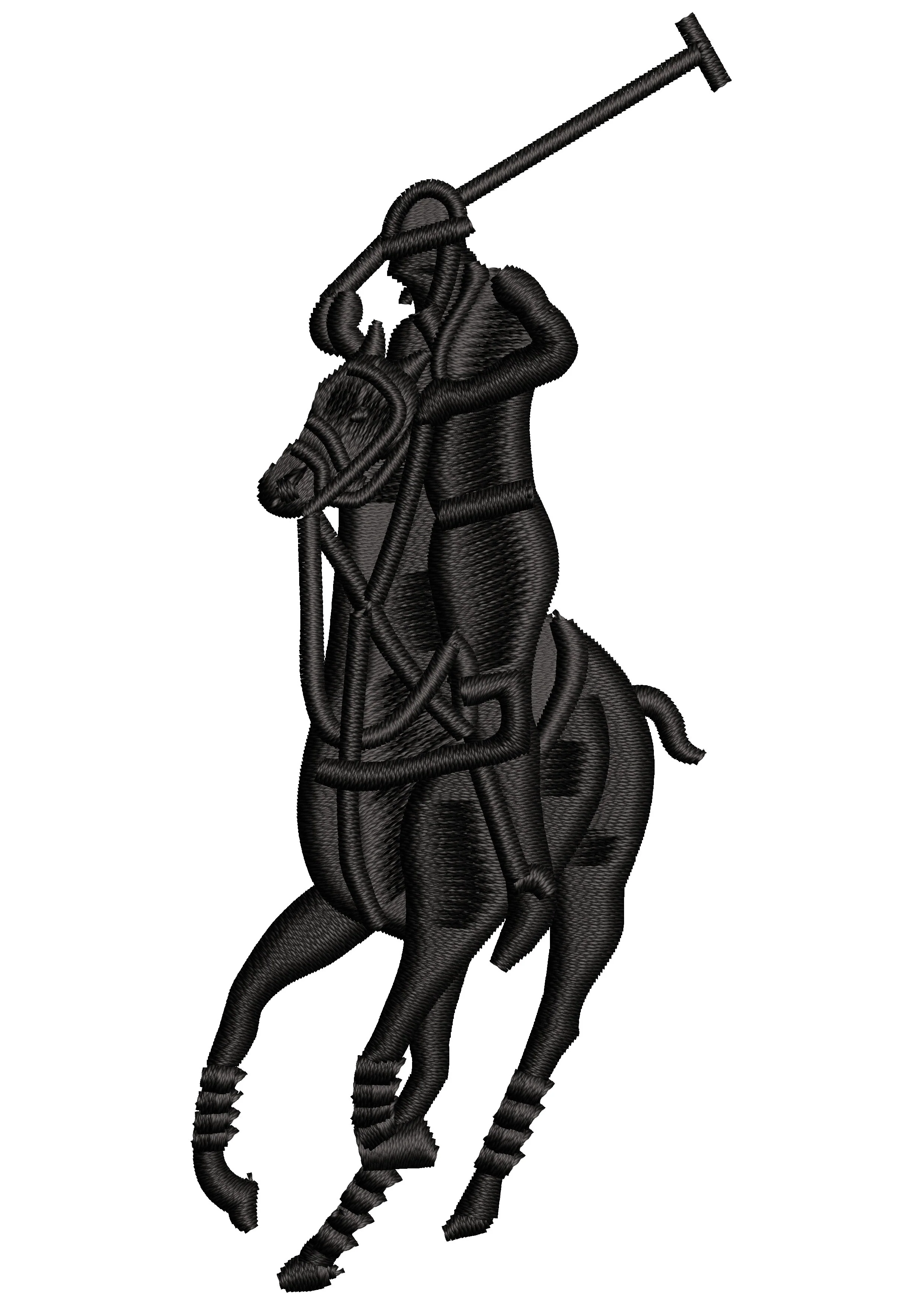 Rider Embroidery Design