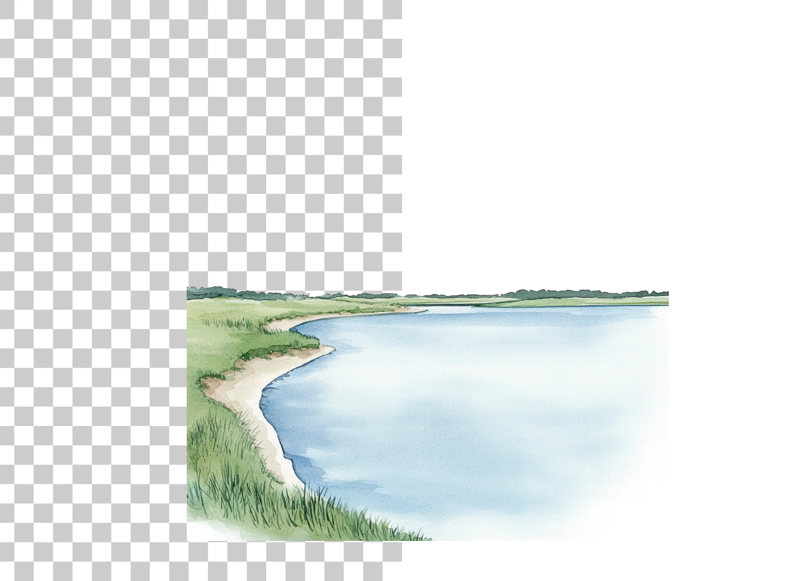 Riverside Landscape Clipart Bundle - Image 2
