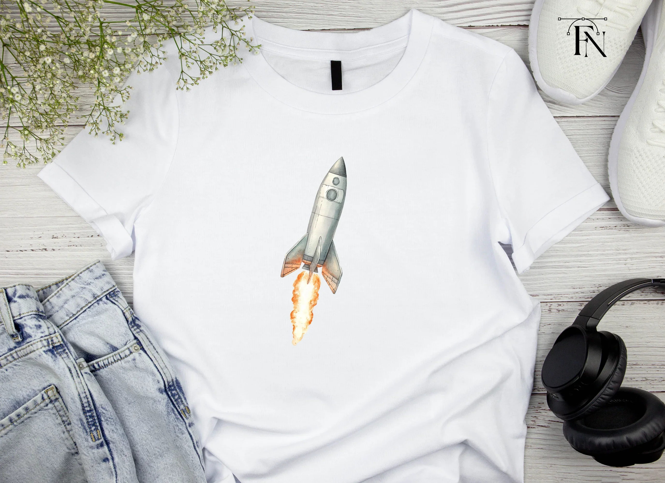 Rocket Launch Clipart Bundle - Image 4
