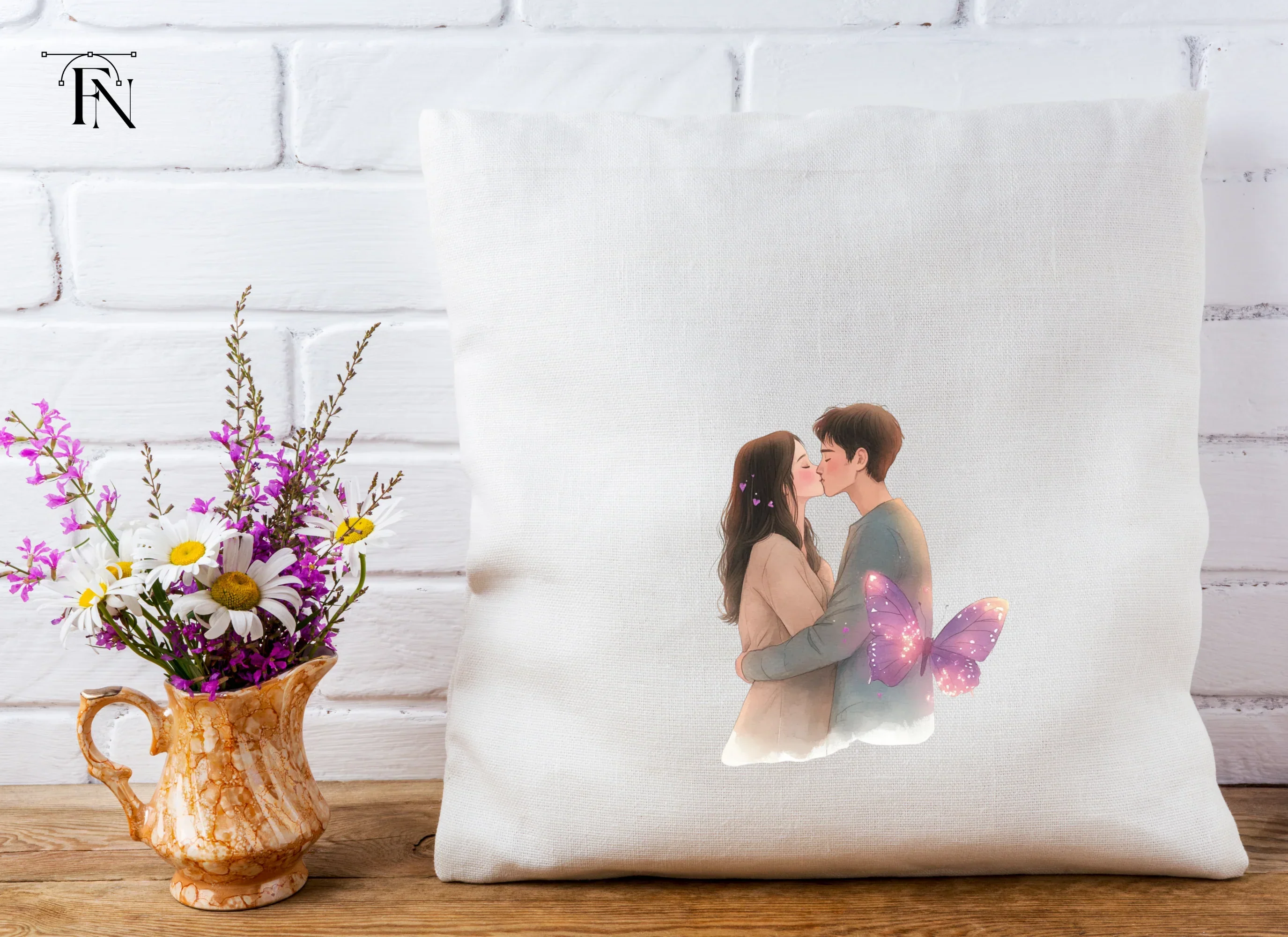 Romantic Couple Kissing Clipart Bundle - Image 4