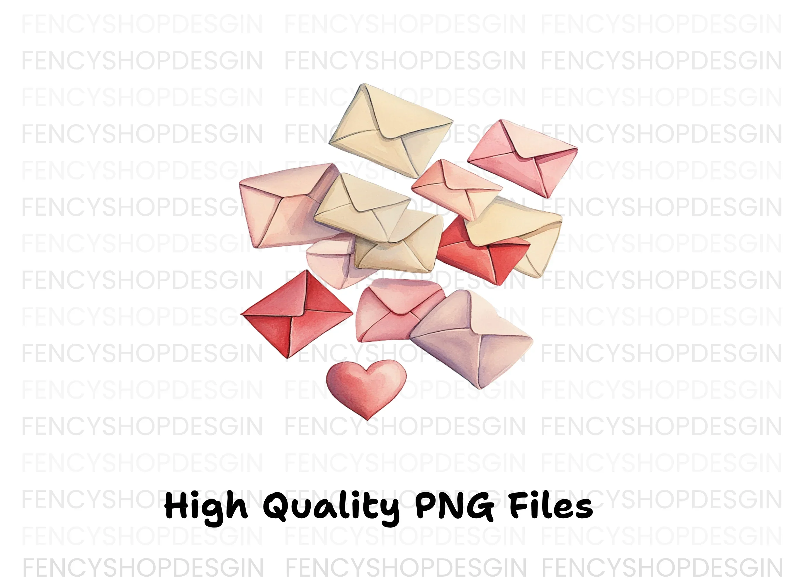 Romantic Love Letters Clipart Bundle - Image 2