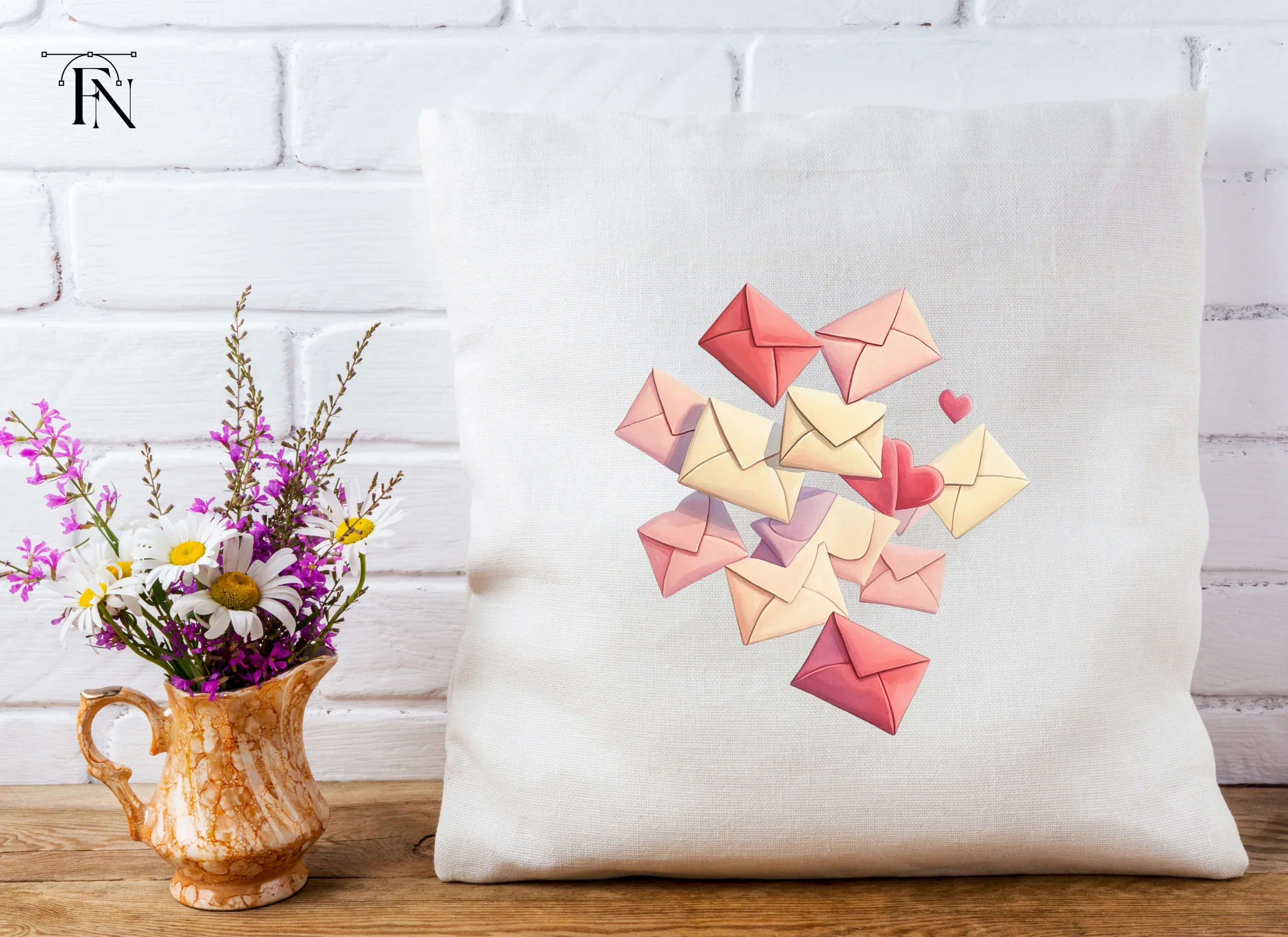 Romantic Love Letters Clipart Bundle - Image 4