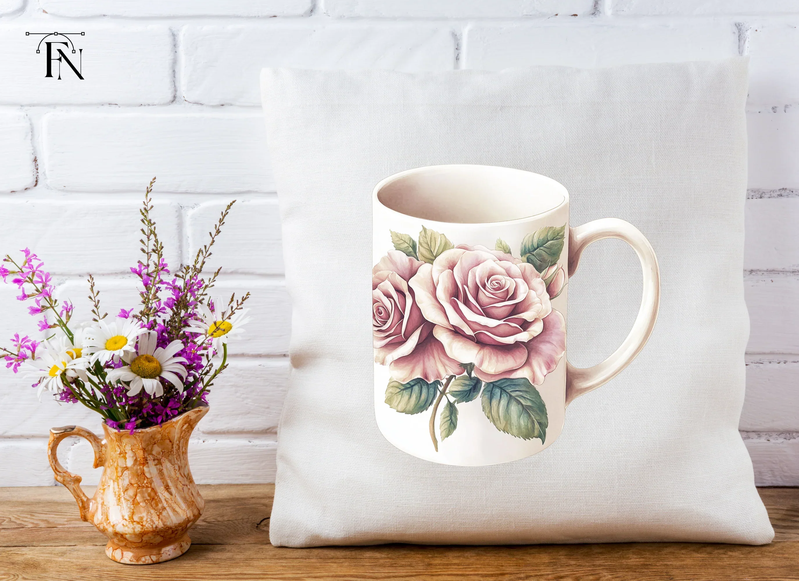 Romantic Rose Bouquet Clipart Bundle - Image 3