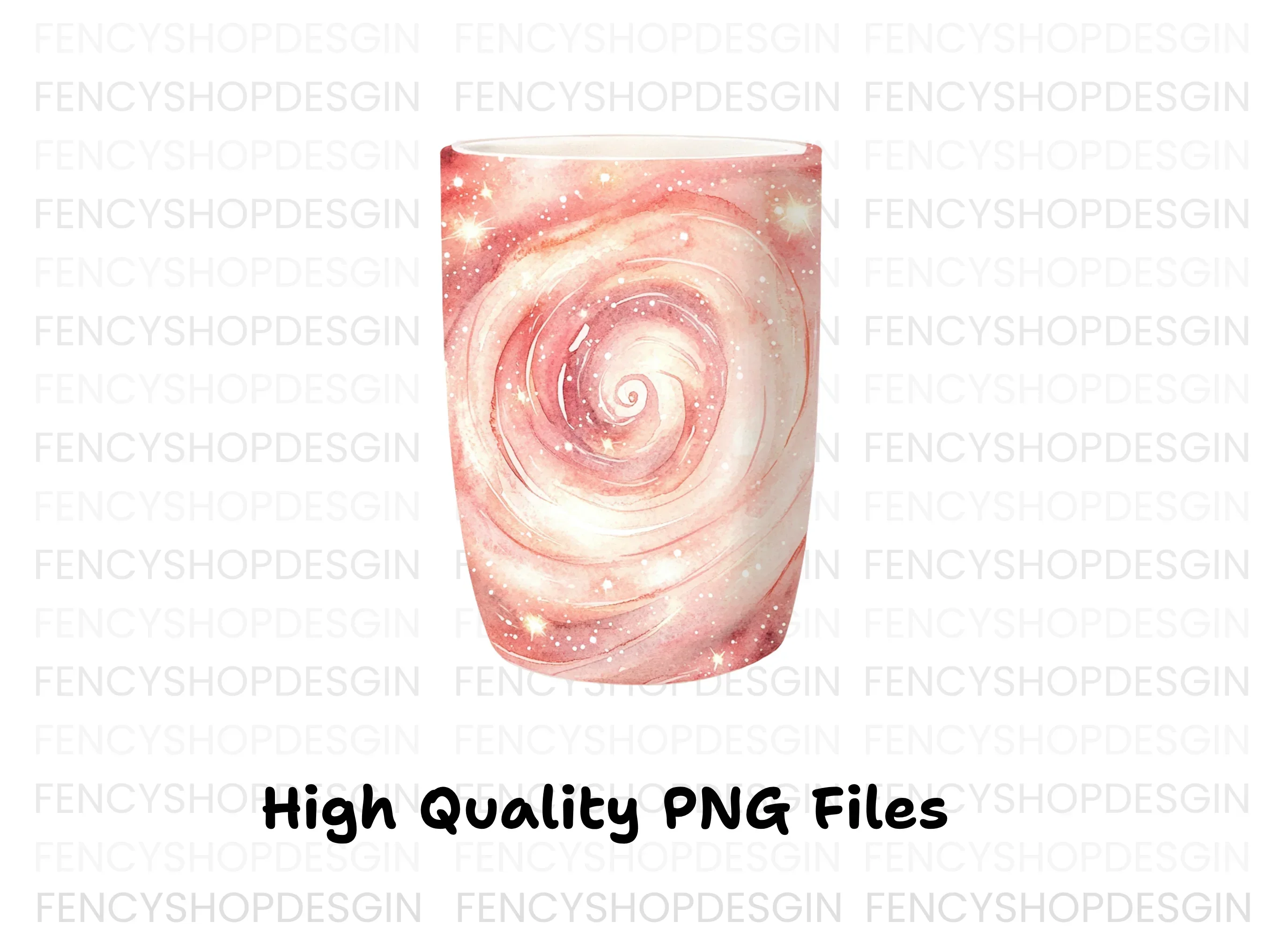 Rose Gold Galaxy Swirl Clipart Bundle - Image 2