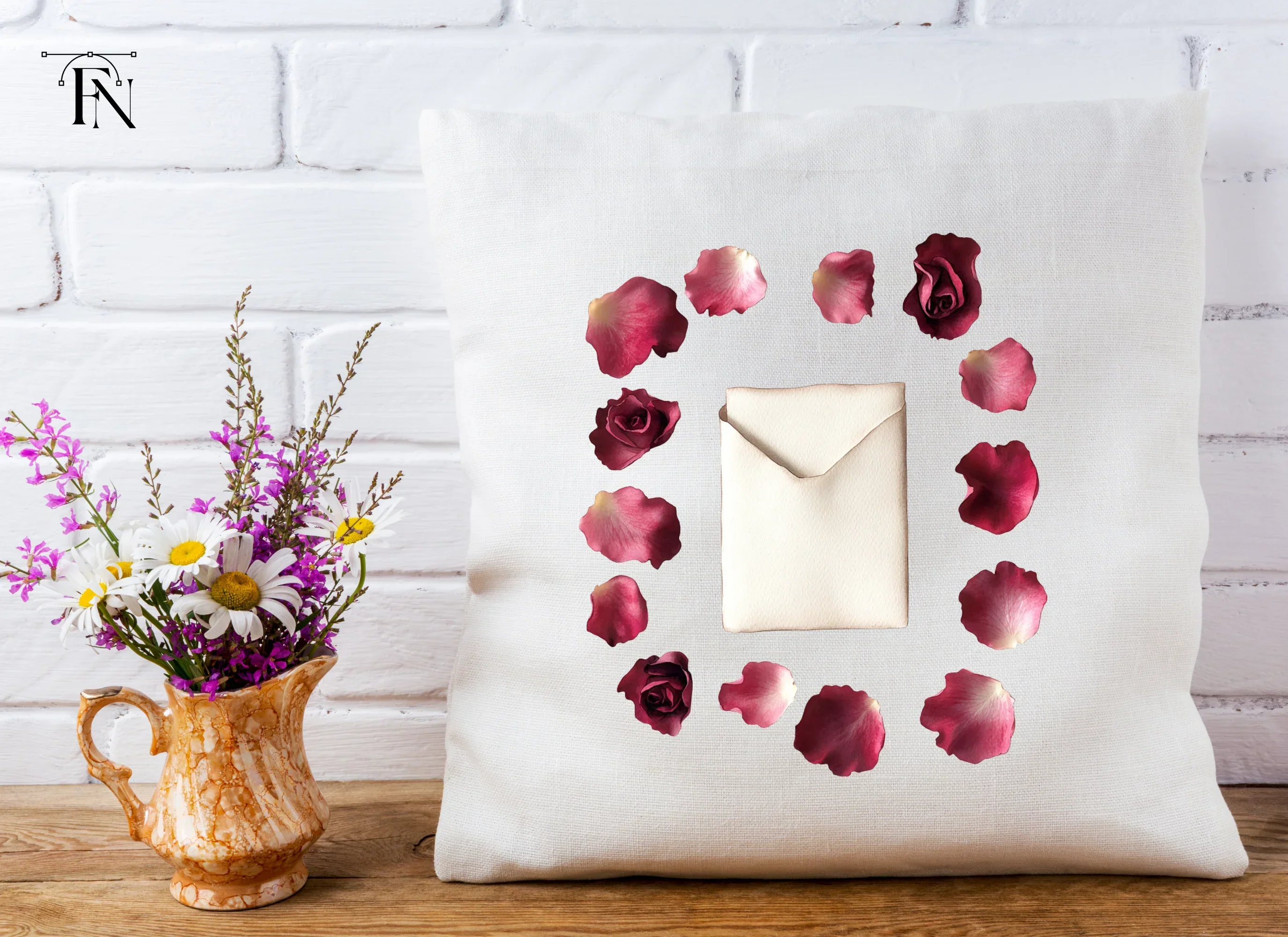 Rose Petals and Envelopes Clipart Bundle - Image 5