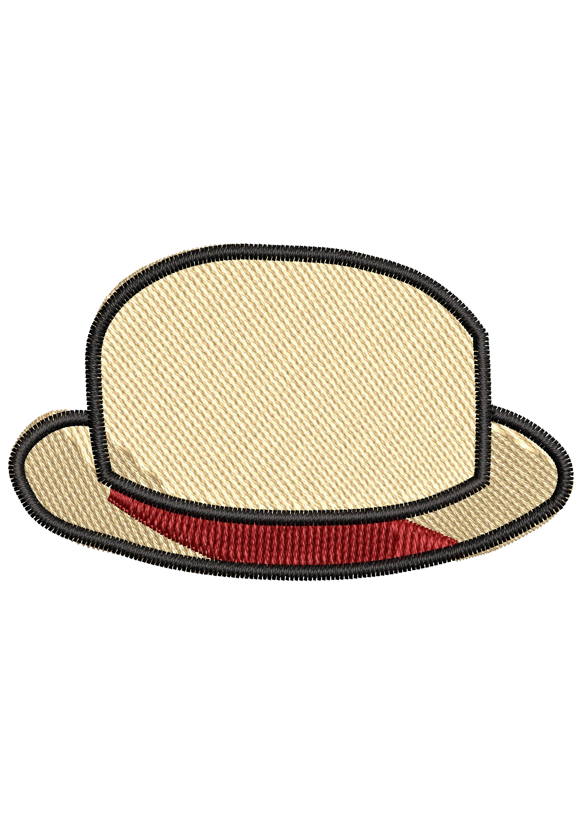 Round Hat Embroidery Design