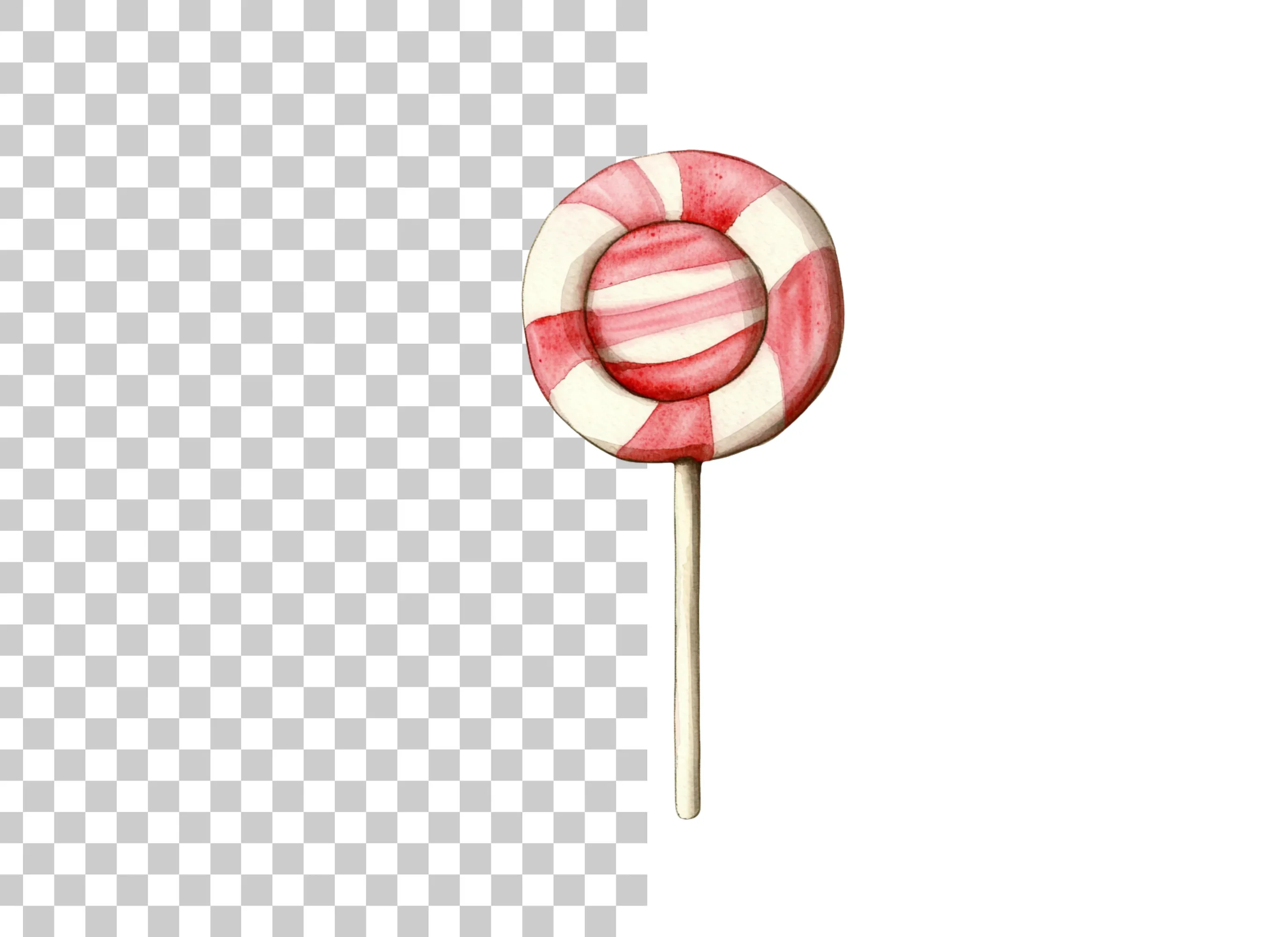 Round Striped Lollipop Clipart Bundle - Image 6