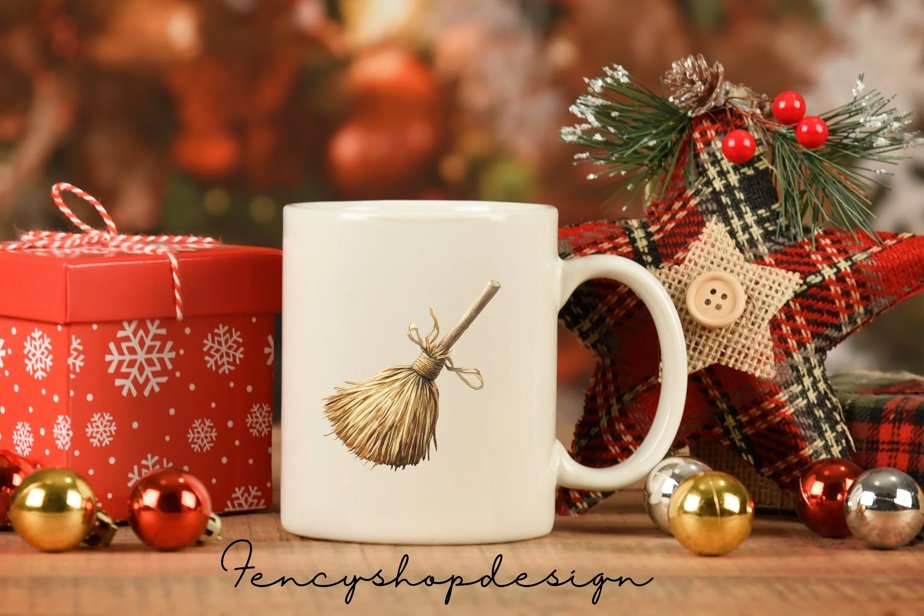 Rustic Broom Clipart Bundle - Image 7