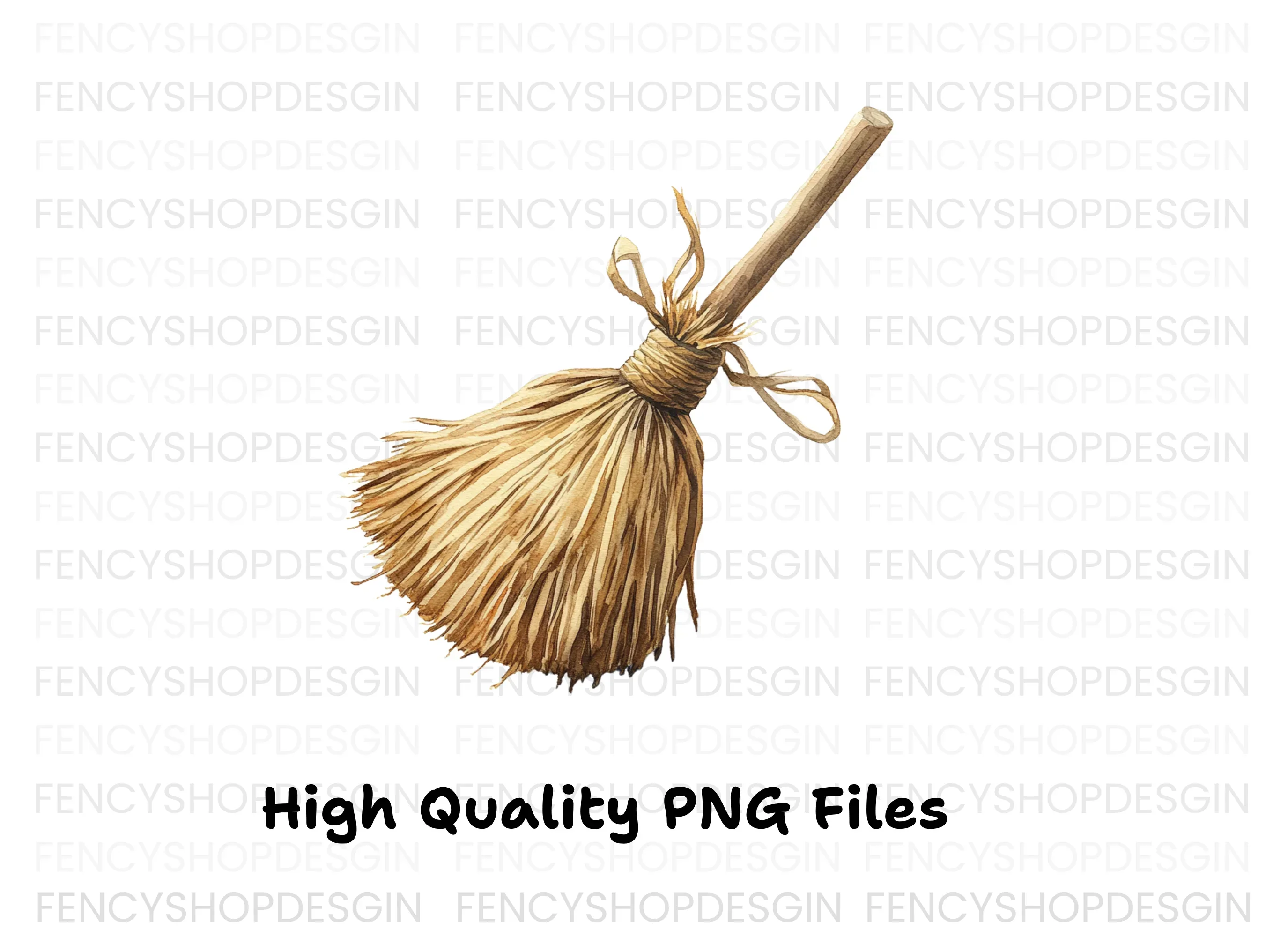 Rustic Broomstick Clipart Bundle - Image 3