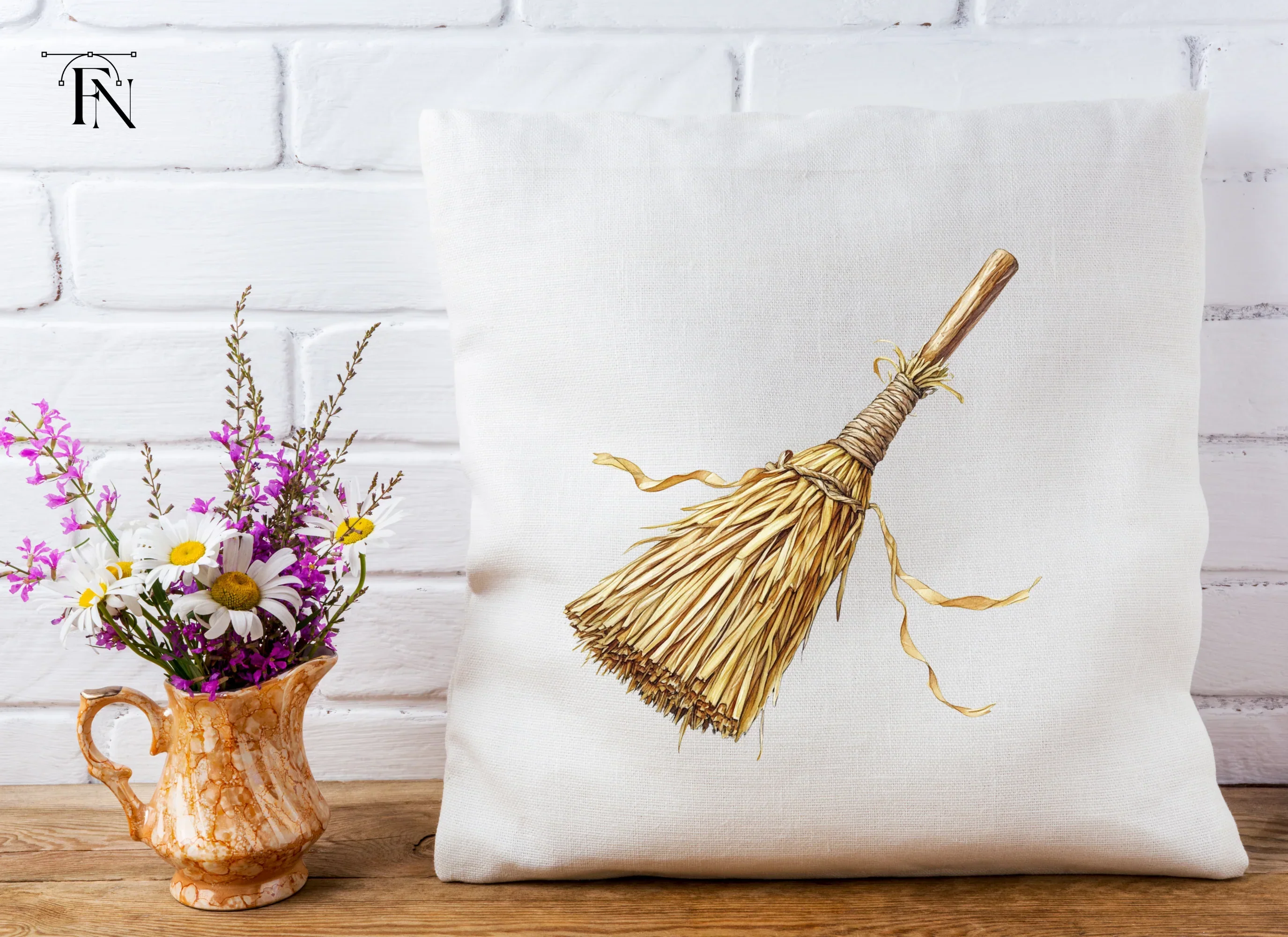 Rustic Broomstick Clipart Bundle - Image 5
