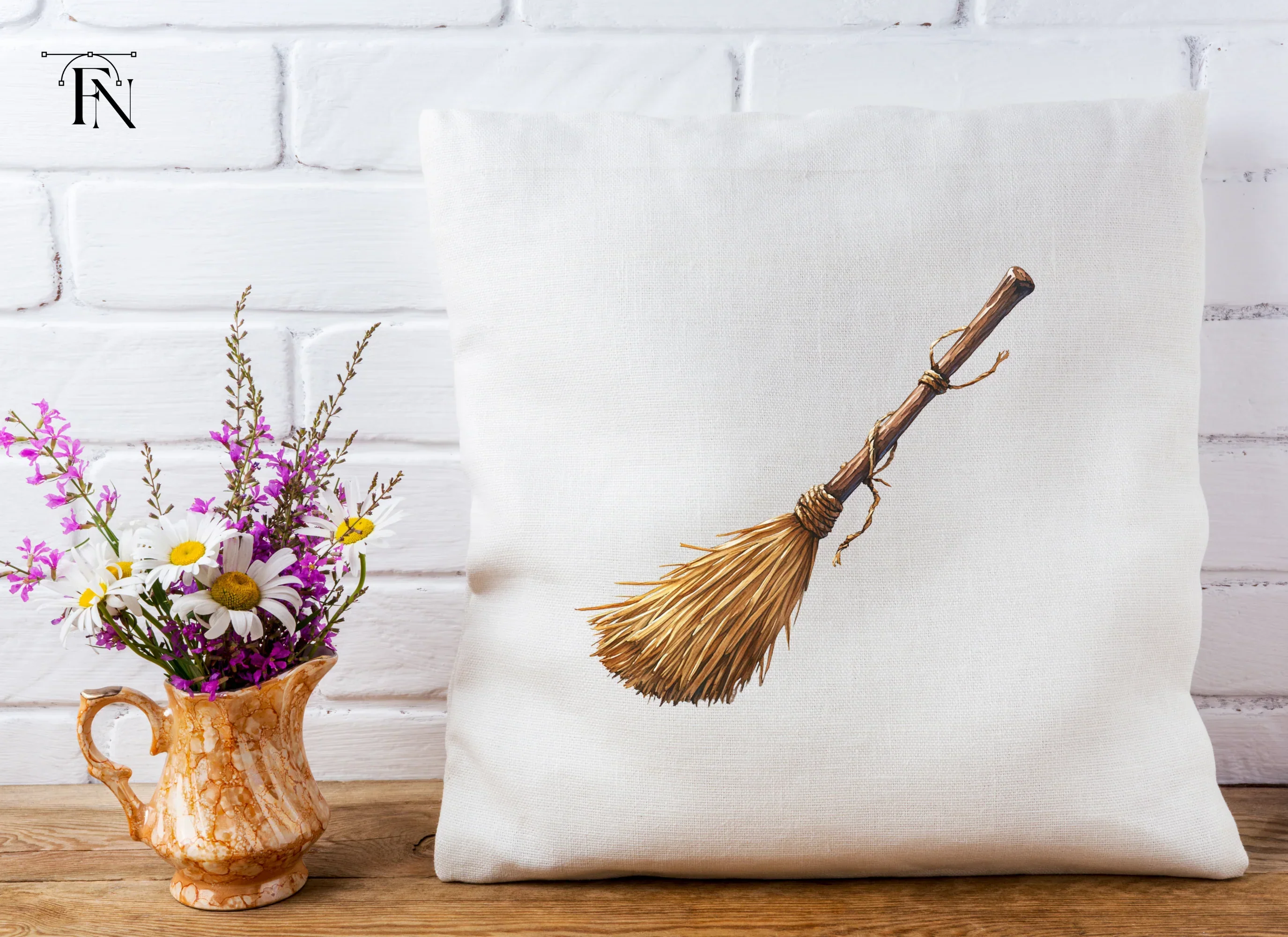 Rustic Broomstick Clipart Bundle - Image 4