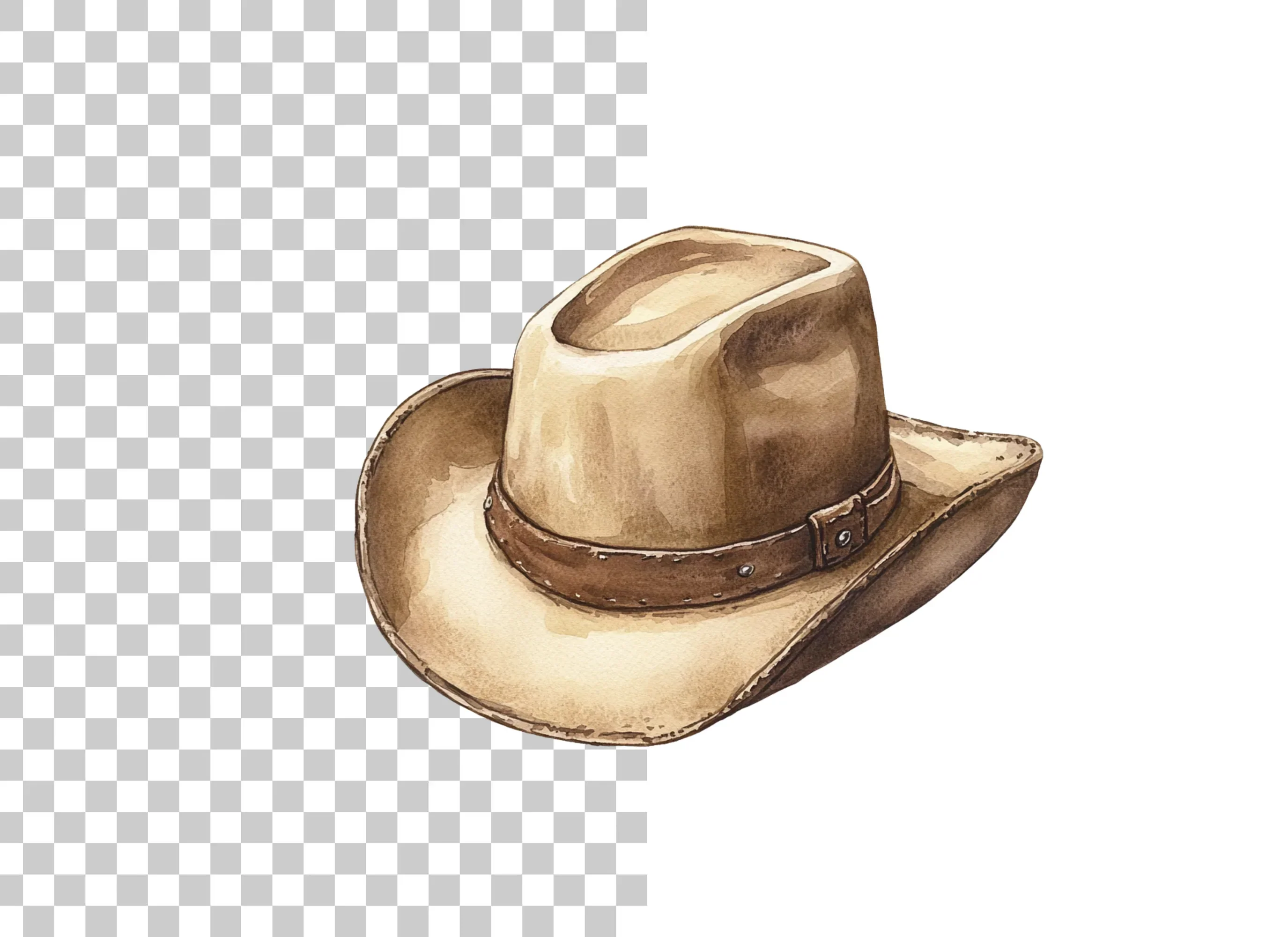 Rustic Cowboy Hats Clipart Bundle - Image 2
