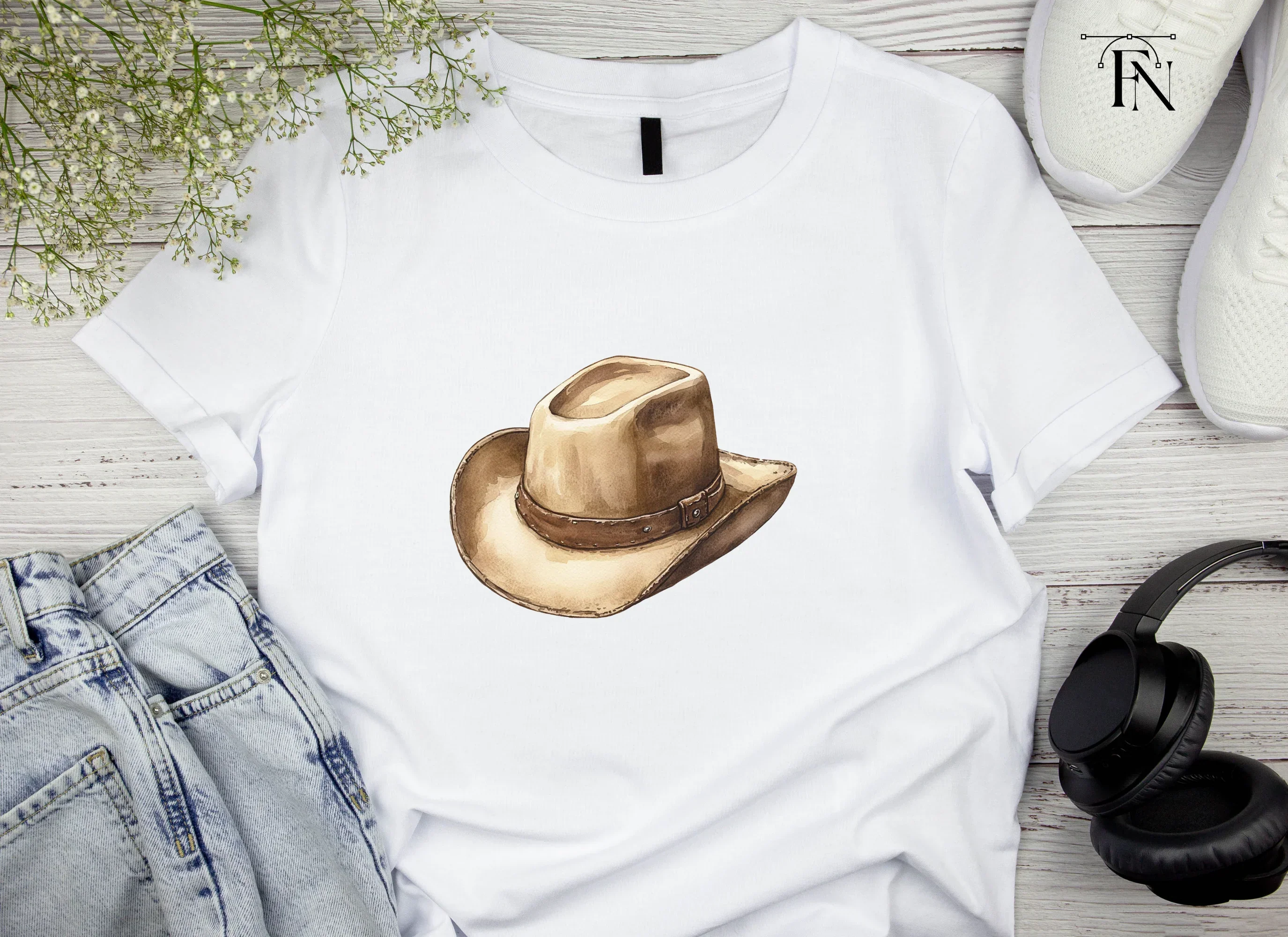 Rustic Cowboy Hats Clipart Bundle - Image 4