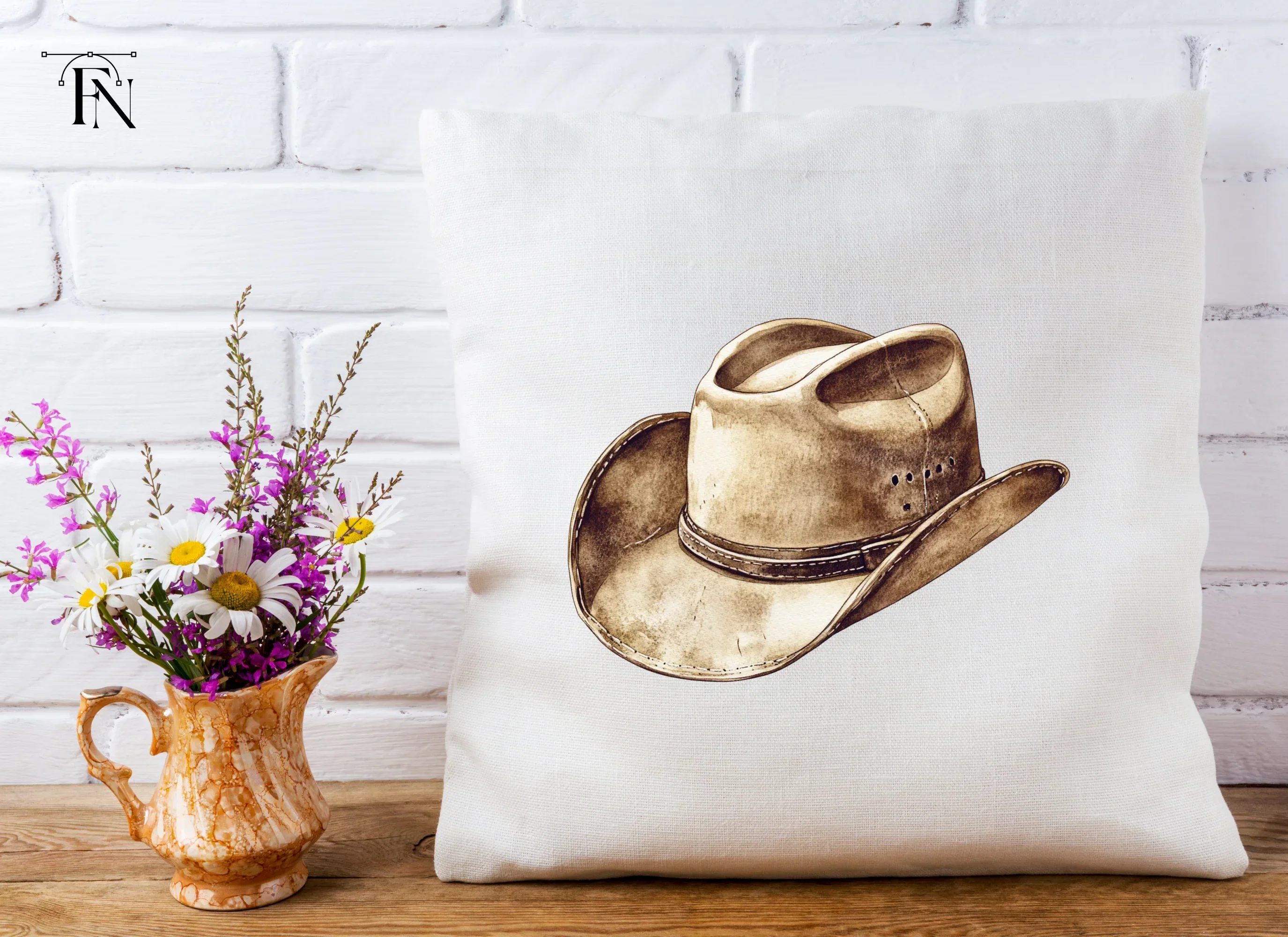 Rustic Cowboy Hats Clipart Bundle - Image 5