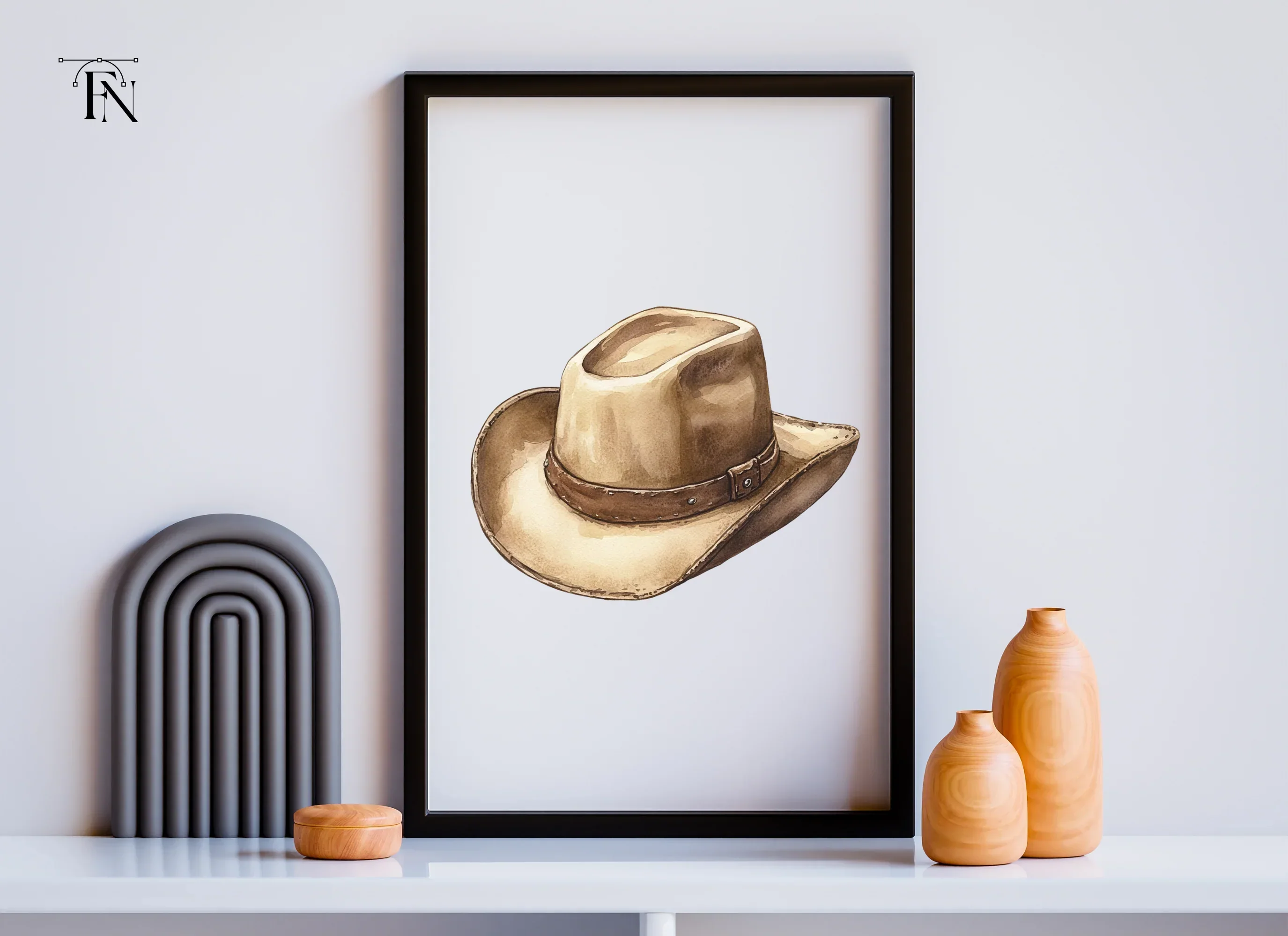 Rustic Cowboy Hats Clipart Bundle - Image 6