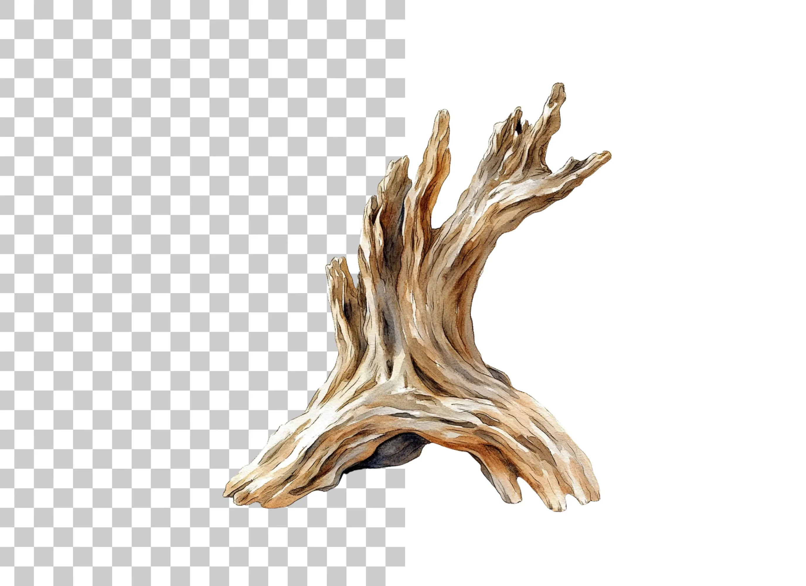 Rustic Driftwood Branch Clipart Bundle - Image 2